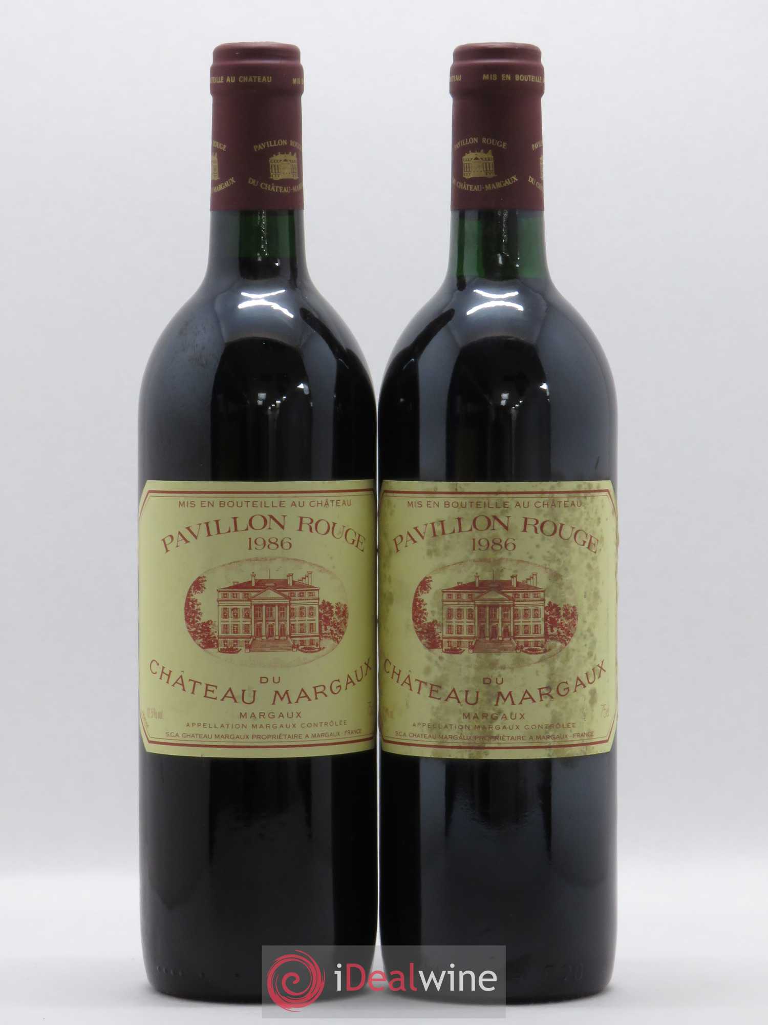 Pavillon Rouge du Château Margaux Second Vin 1986 - Lot de 2 bouteilles - 0