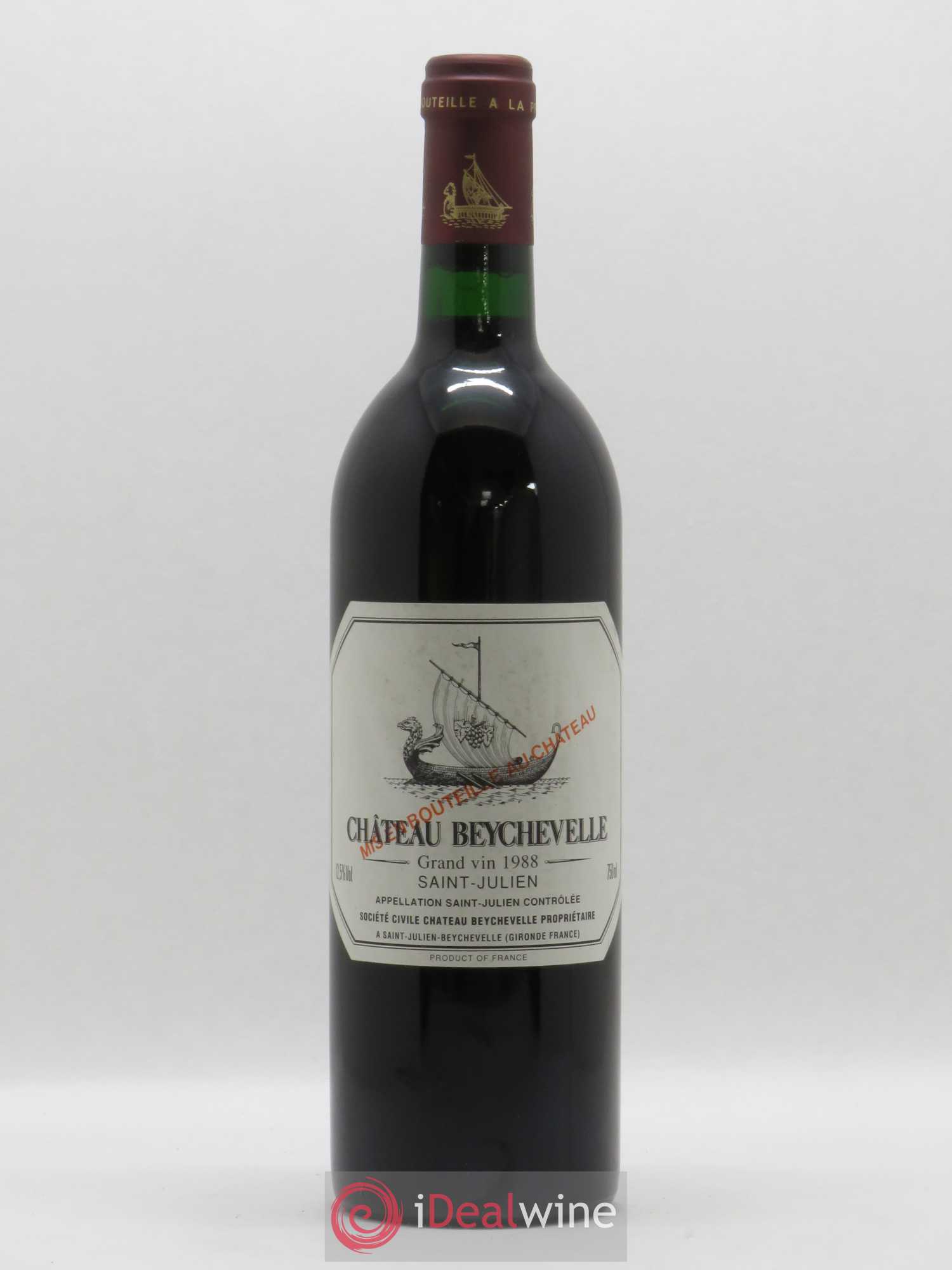 Château Beychevelle 4ème Grand Cru Classé 1988 - Lot de 1 bouteille - 0