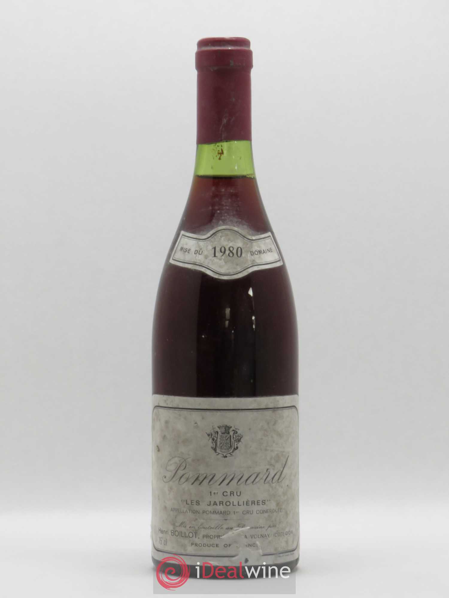 Pommard 1er Cru Les Jarollieres Henri Boillot 1980 - Posten von 1 Flasche - 0