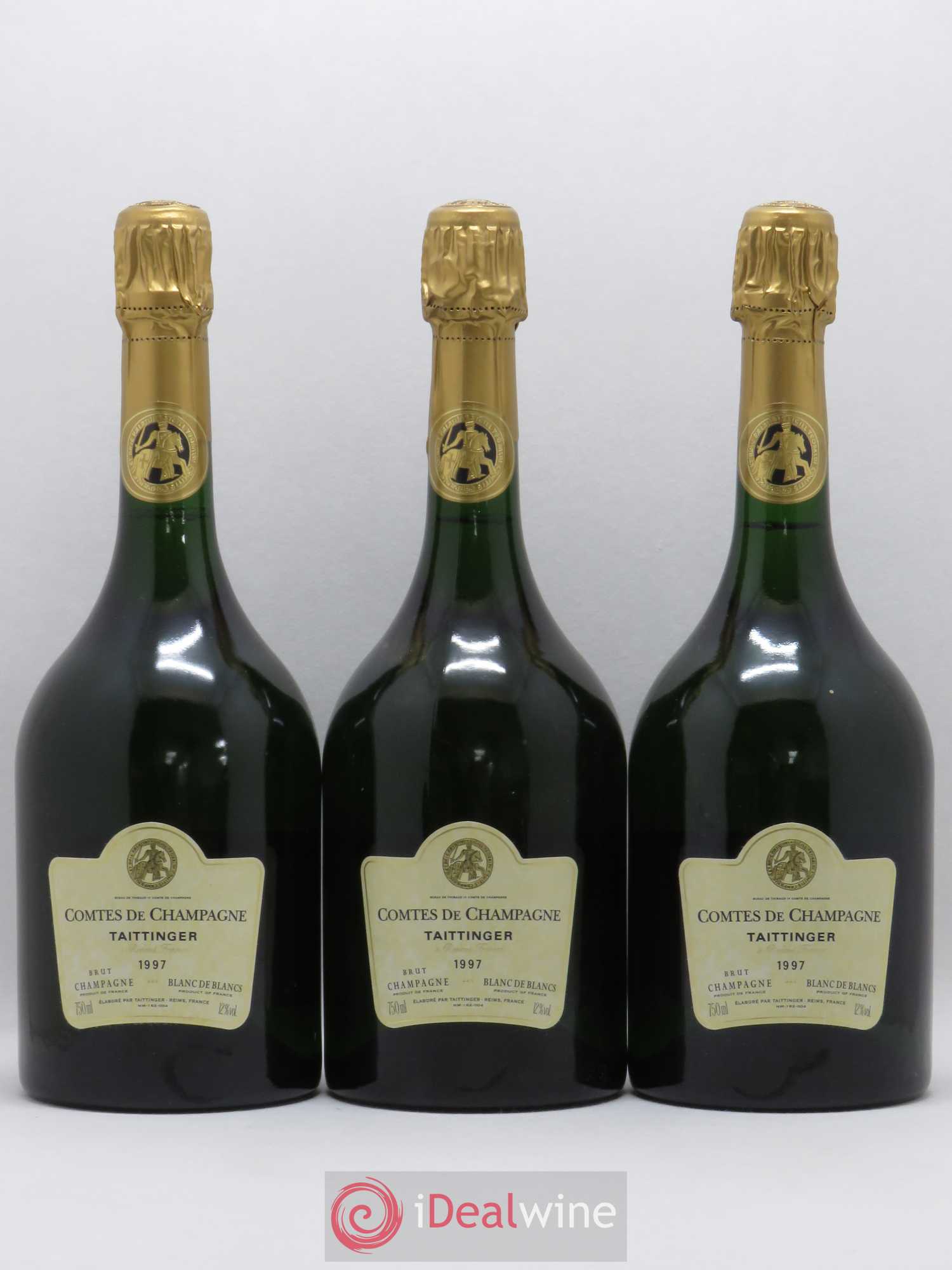 Comtes de Champagne Taittinger Blanc de Blanc 1997 - Lot de 3 bouteilles - 0