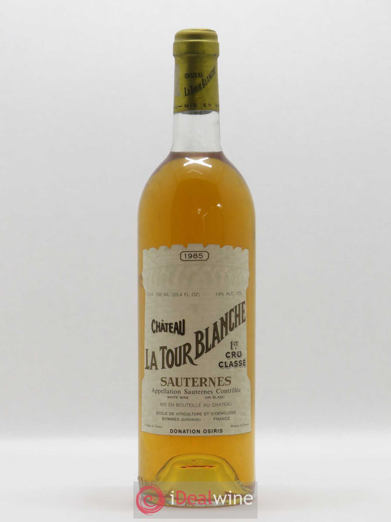 Château la Tour Blanche 1er Grand Cru Classé 1985 - Lotto di 1 bottiglia - 0