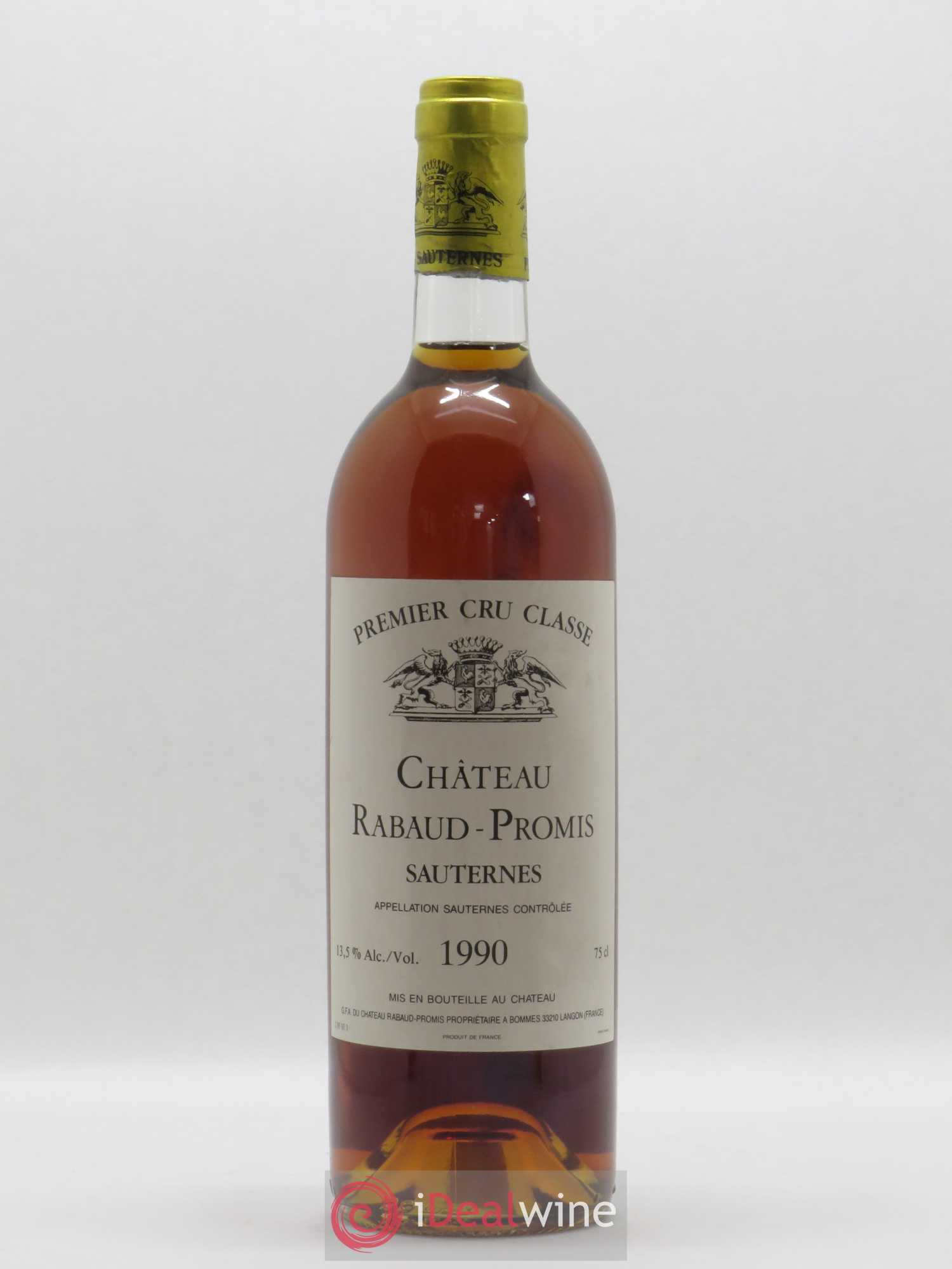 Château Rabaud Promis 1er Grand Cru Classé 1990 - Posten von 1 Flasche - 0