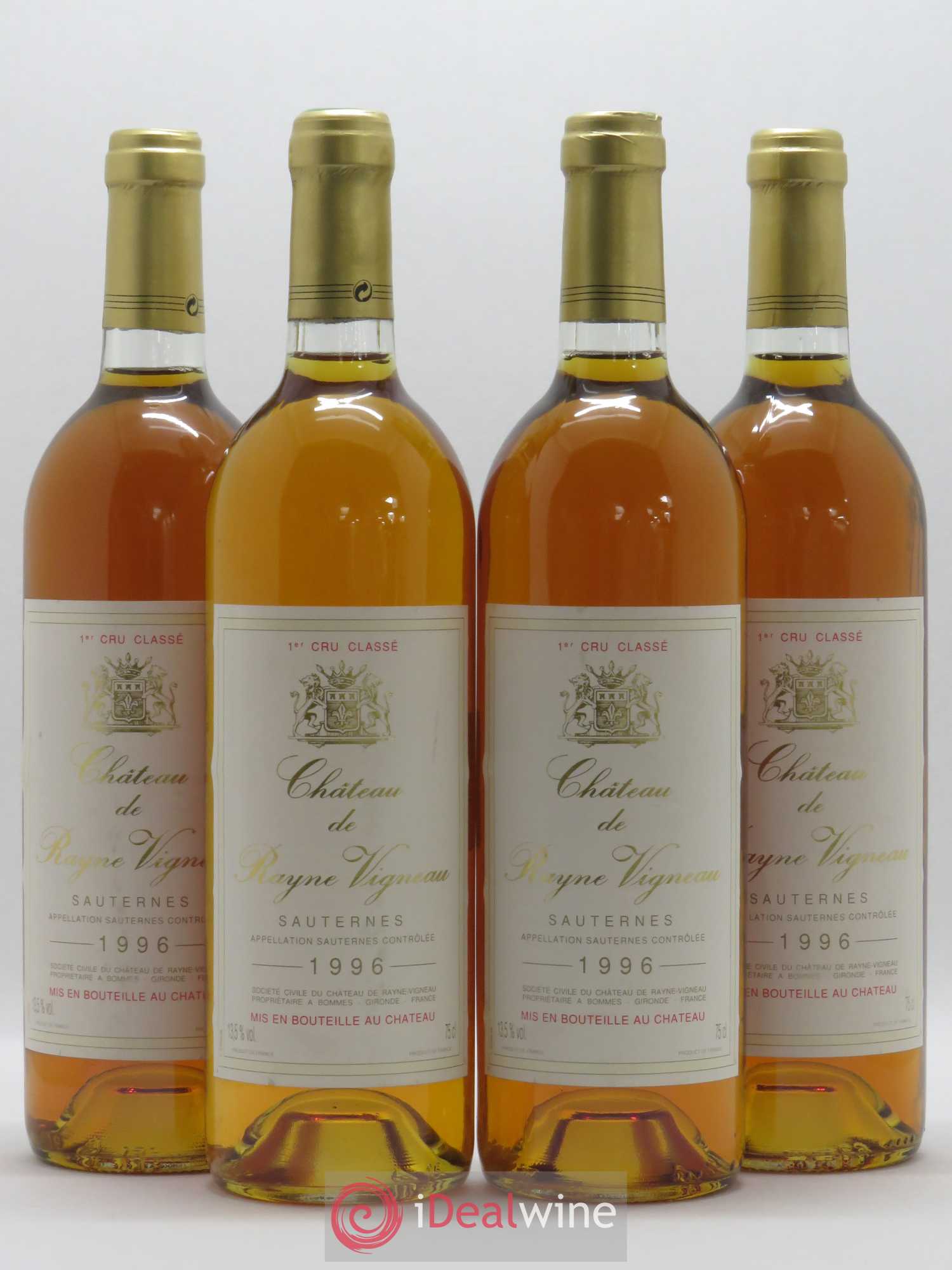 Château de Rayne Vigneau 1er Grand Cru Classé 1996 - Lotto di 4 bottiglie - 0