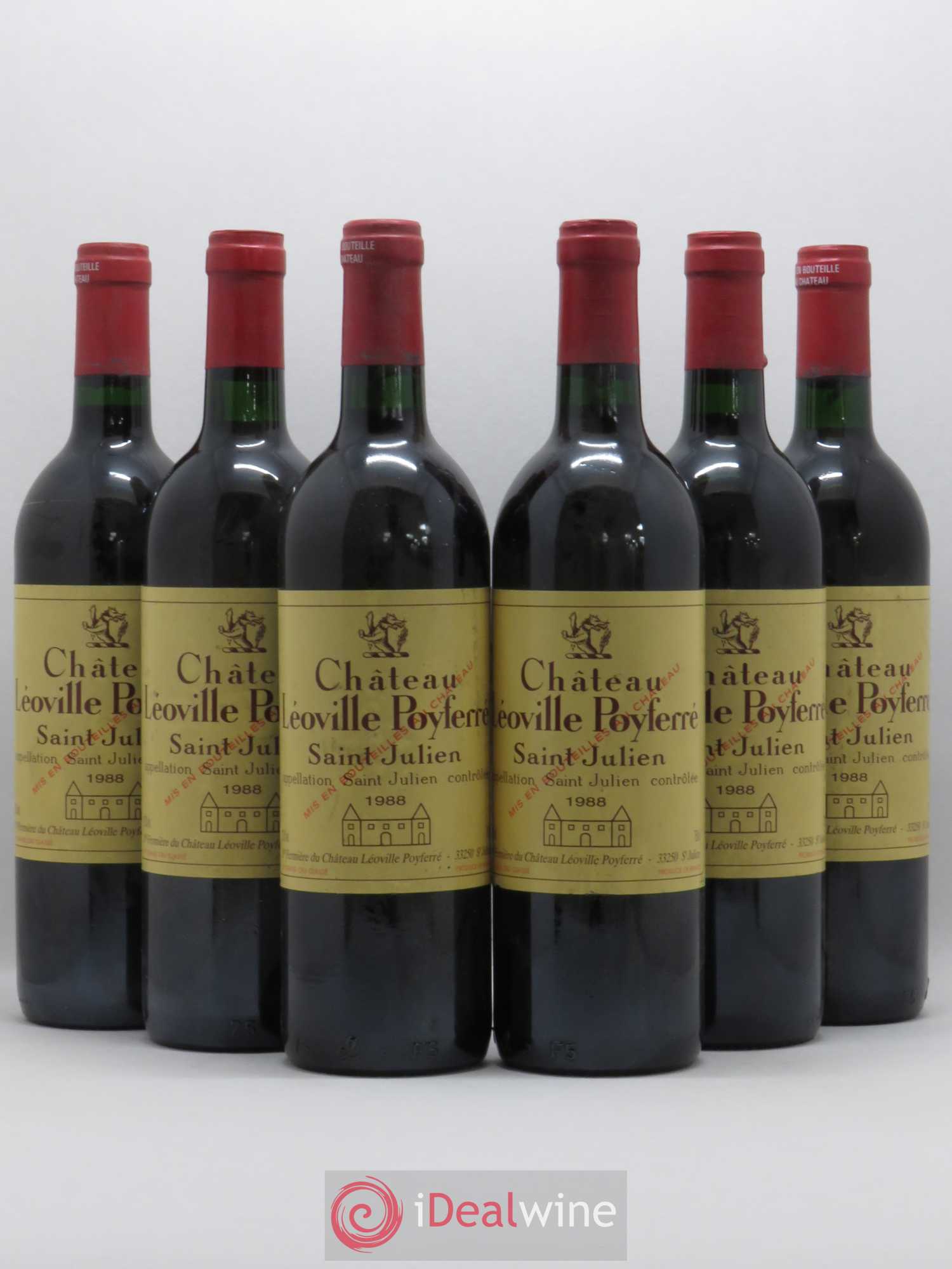 Château Léoville Poyferré 2ème Grand Cru Classé 1988 - Lot de 6 bouteilles - 0