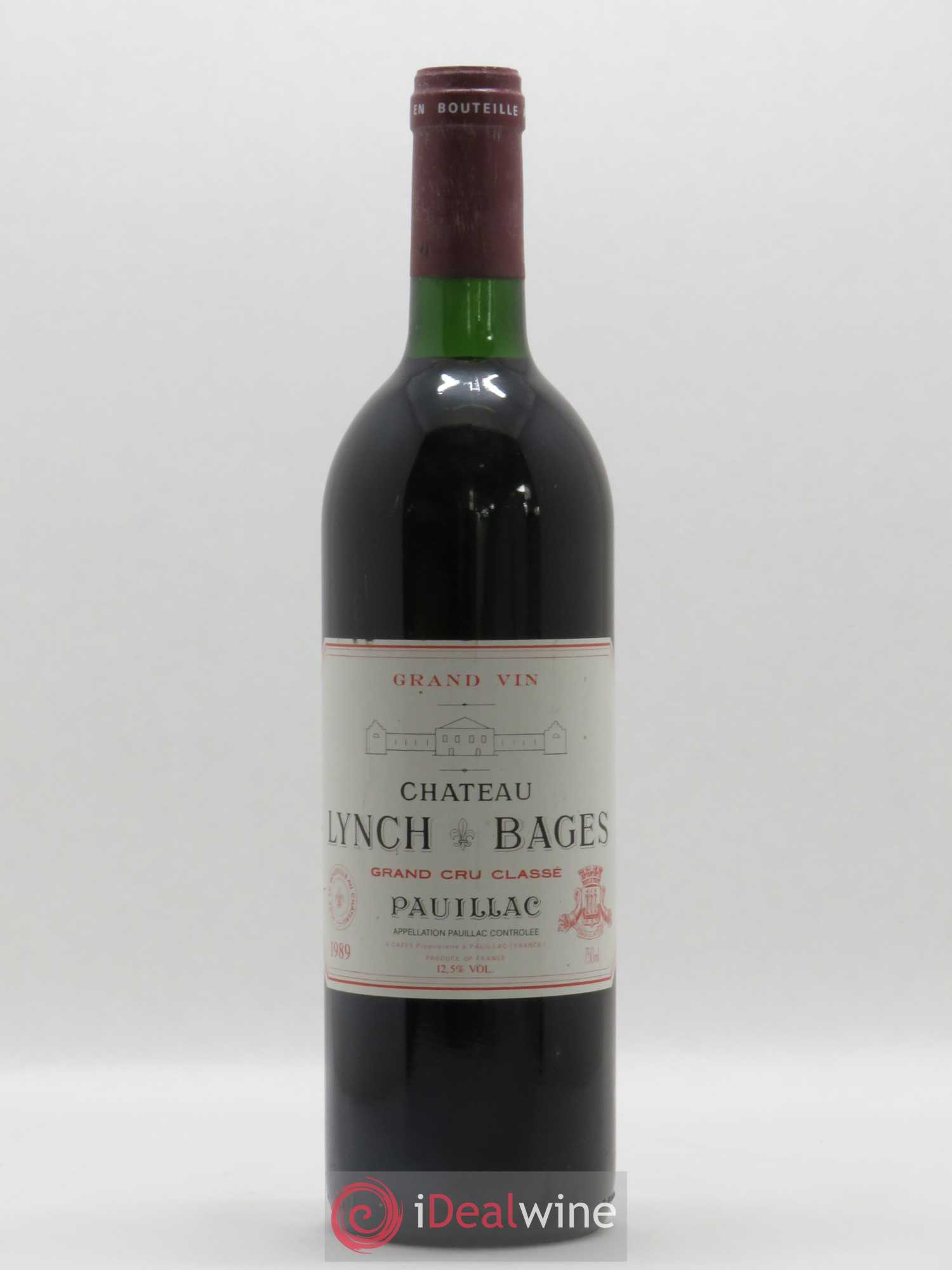 Château Lynch Bages 5ème Grand Cru Classé 1989 - Lot de 1 bouteille - 0