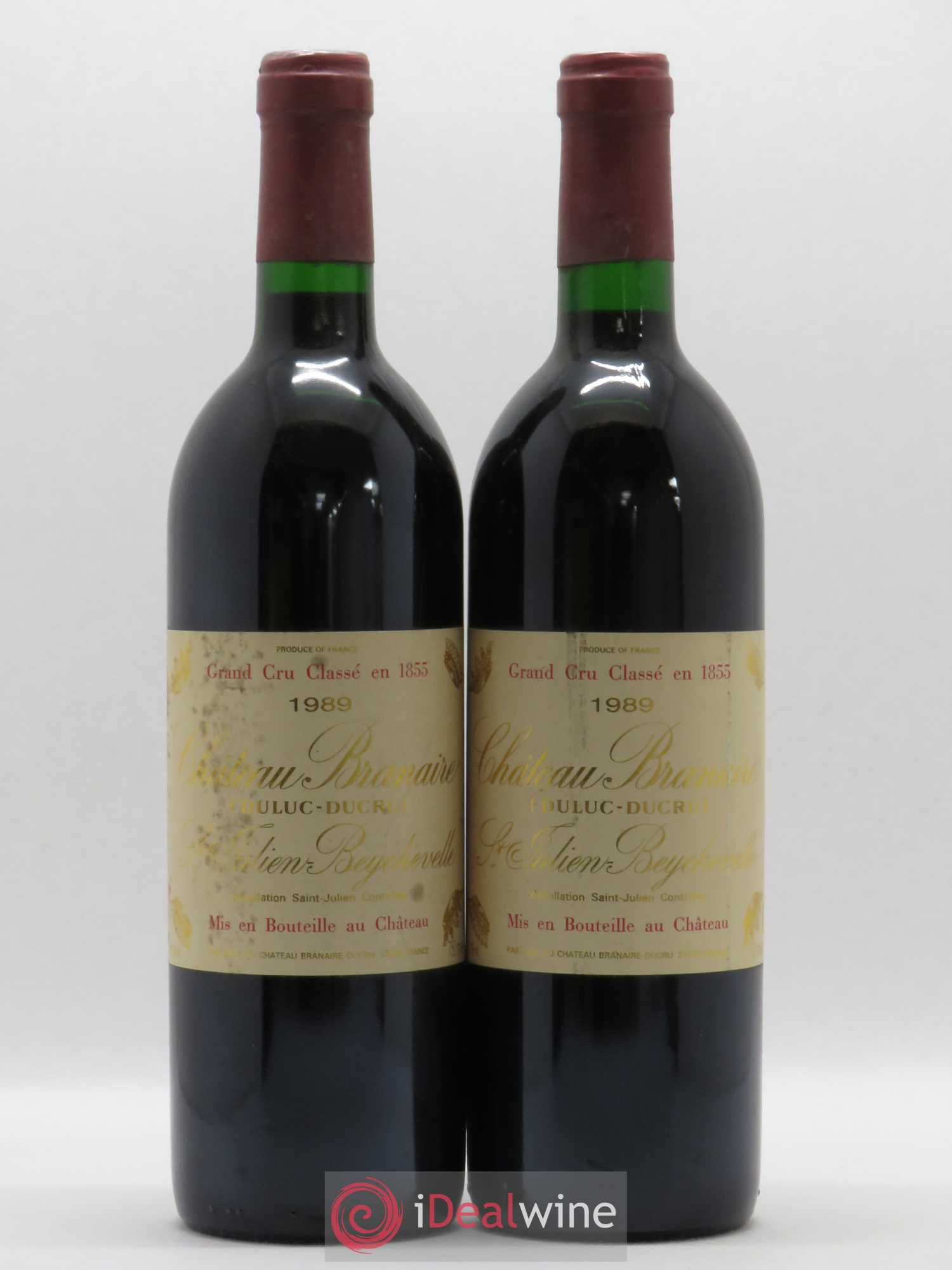Château Branaire Ducru 4ème Grand Cru Classé 1989 - Lot de 2 bouteilles - 0