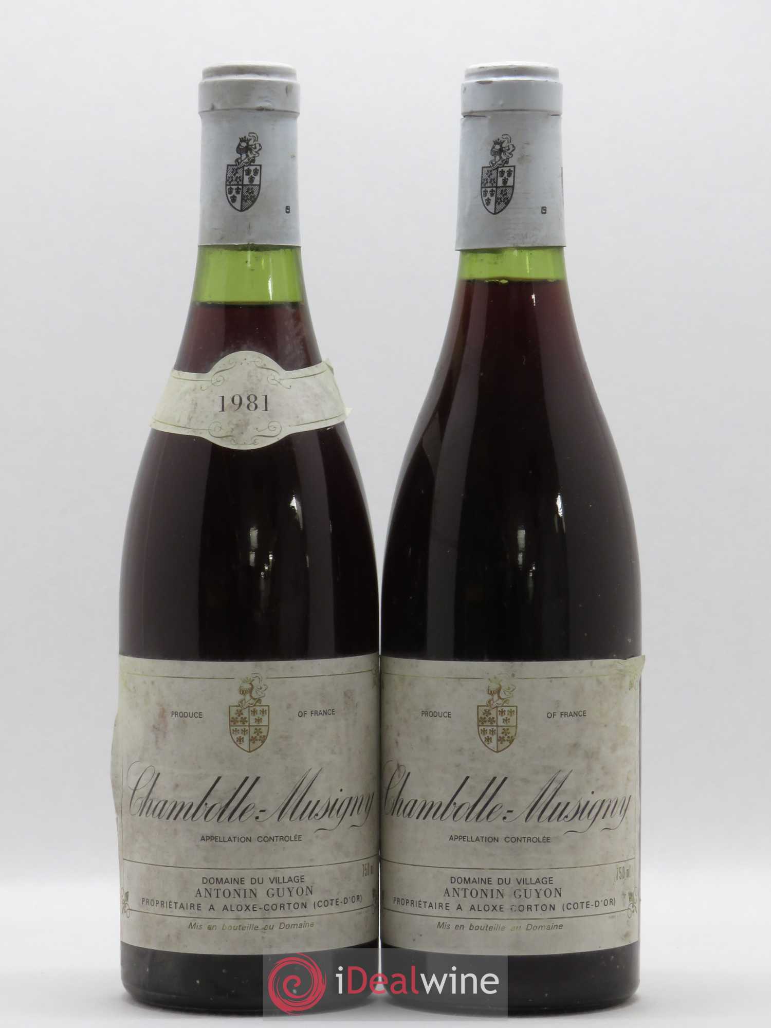 Chambolle-Musigny Antonin Guyon 1981 - Lot de 2 bouteilles - 0