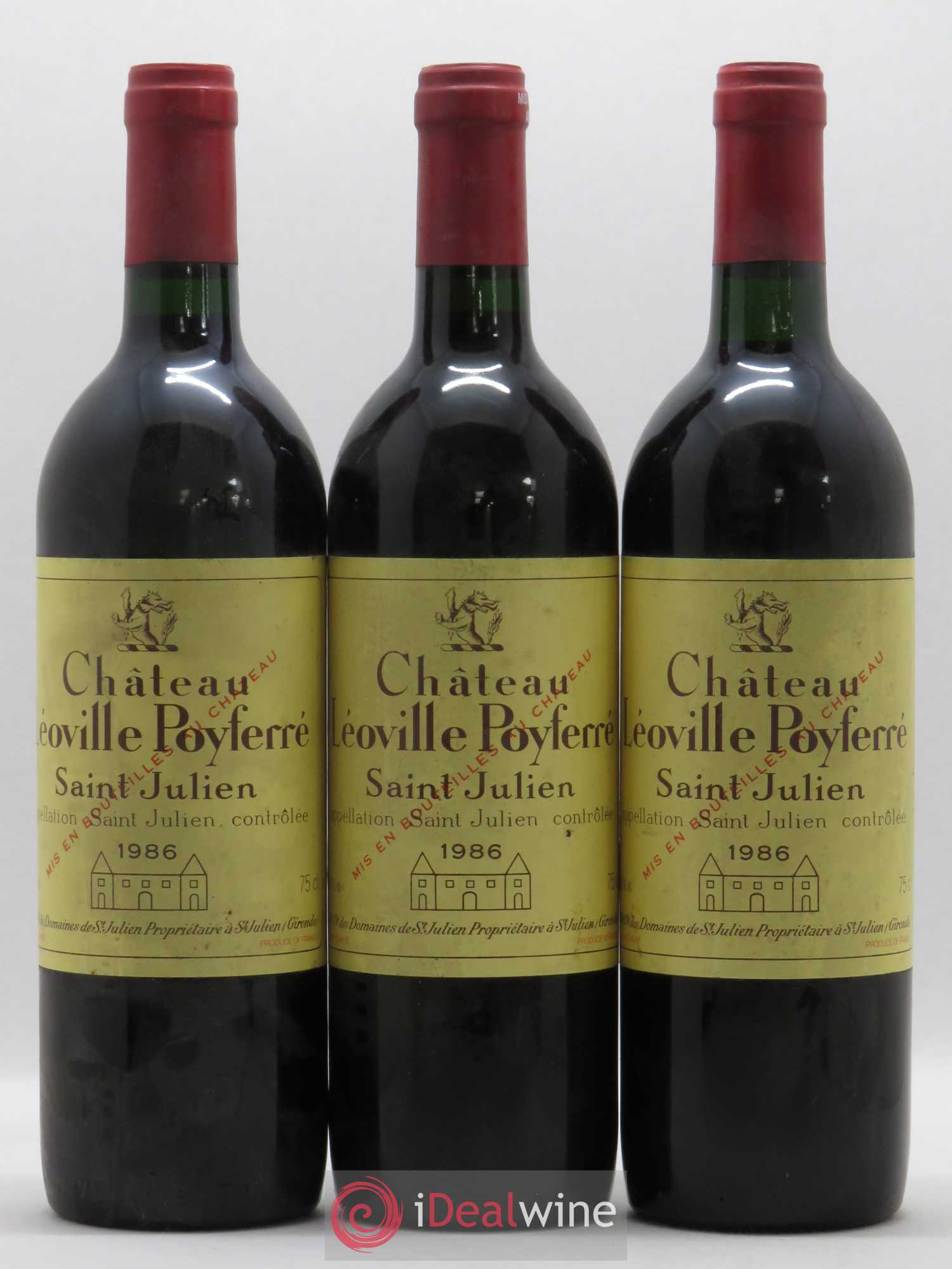 Château Léoville Poyferré 2ème Grand Cru Classé 1986 - Lot de 6 bouteilles - 2