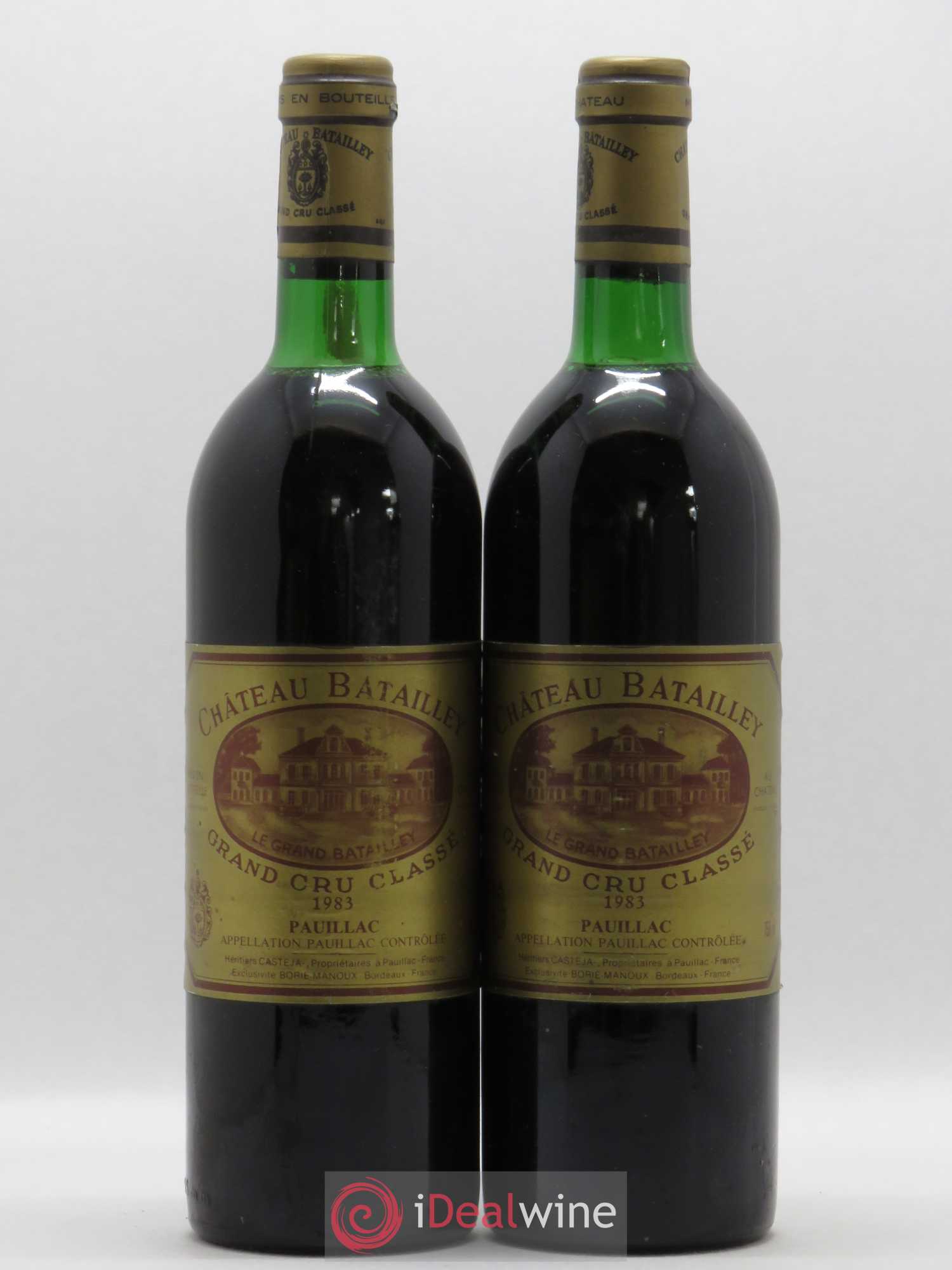 Château Batailley 5ème Grand Cru Classé 1983 - Lot de 2 bouteilles - 0