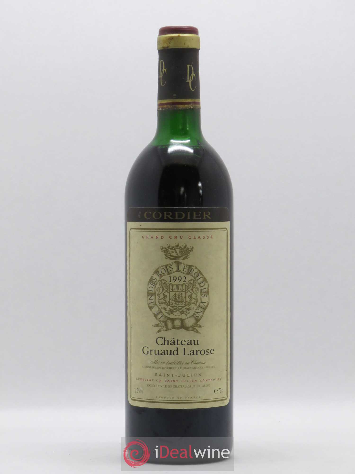 Château Gruaud Larose 2ème Grand Cru Classé 1992 - Lot de 1 bouteille - 0