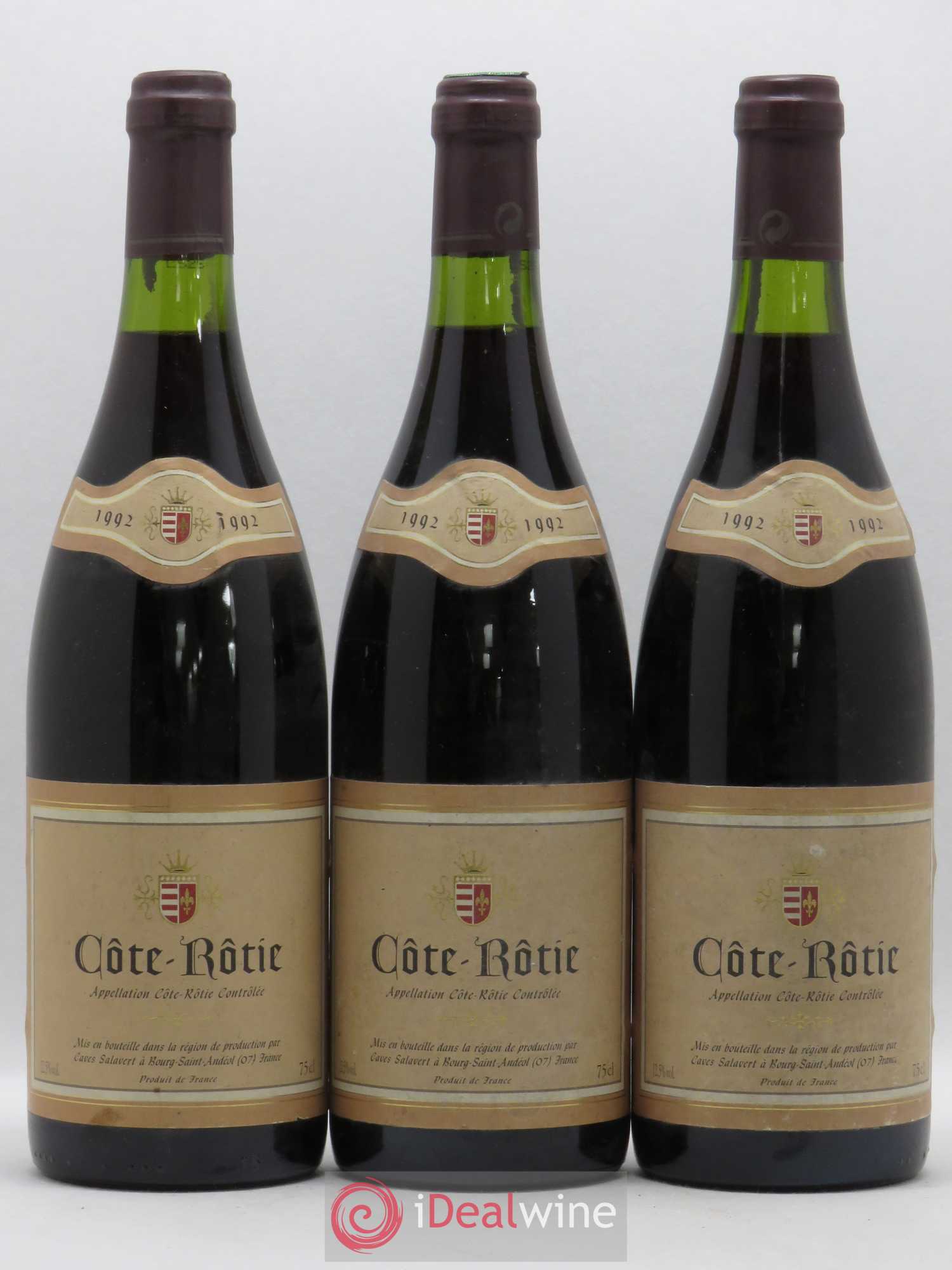Côte-Rôtie Salavert 1992 - Lot de 3 bouteilles - 0