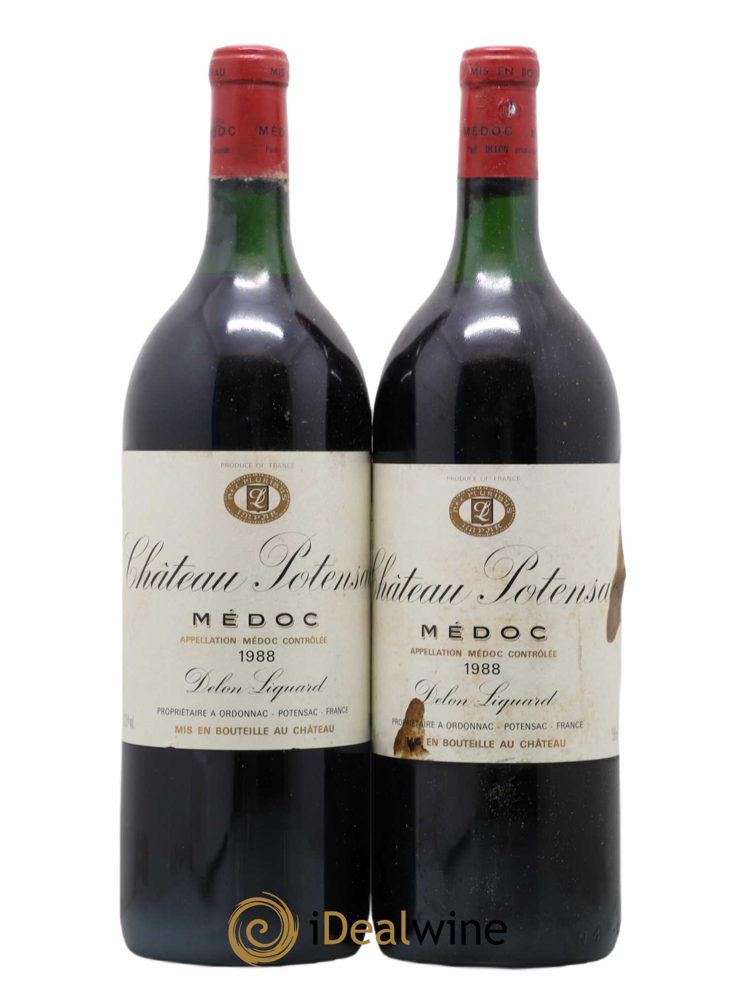 Château Potensac 1988 - Lot de 2 magnums - 0