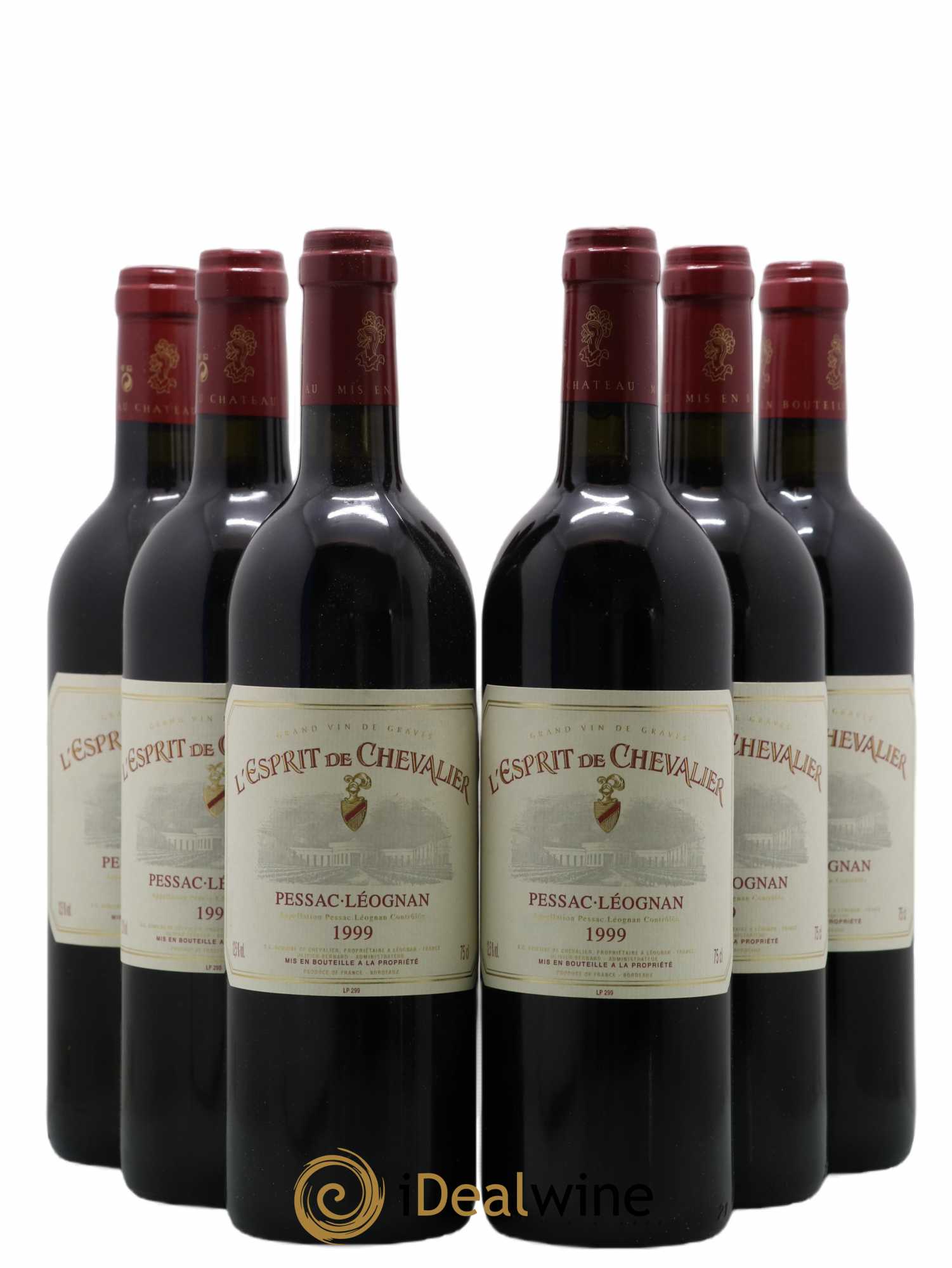 Esprit de Chevalier Second Vin 1999 - Lot de 6 bouteilles - 0