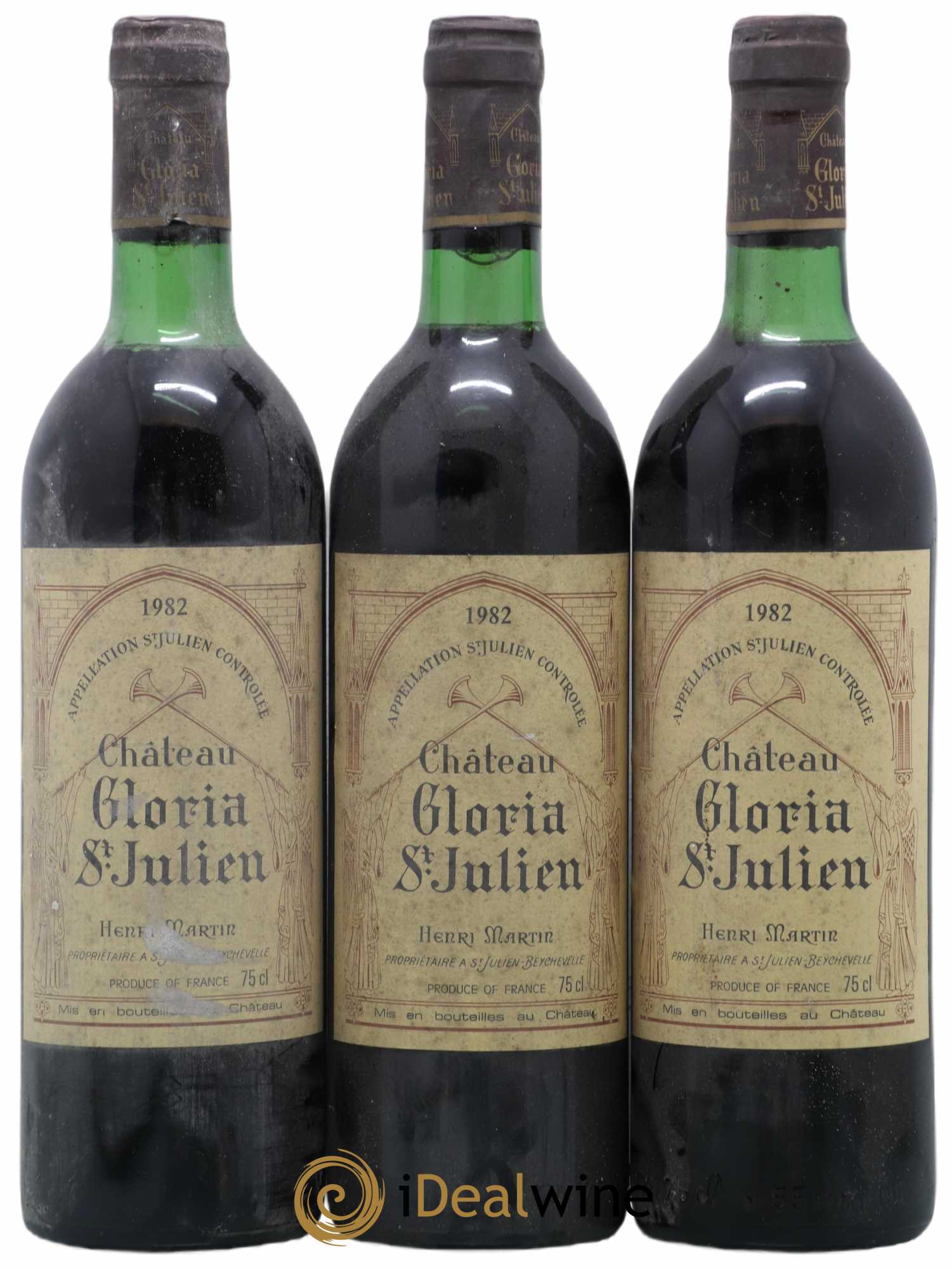 Château Gloria 1982 - Lot de 3 bouteilles - 0
