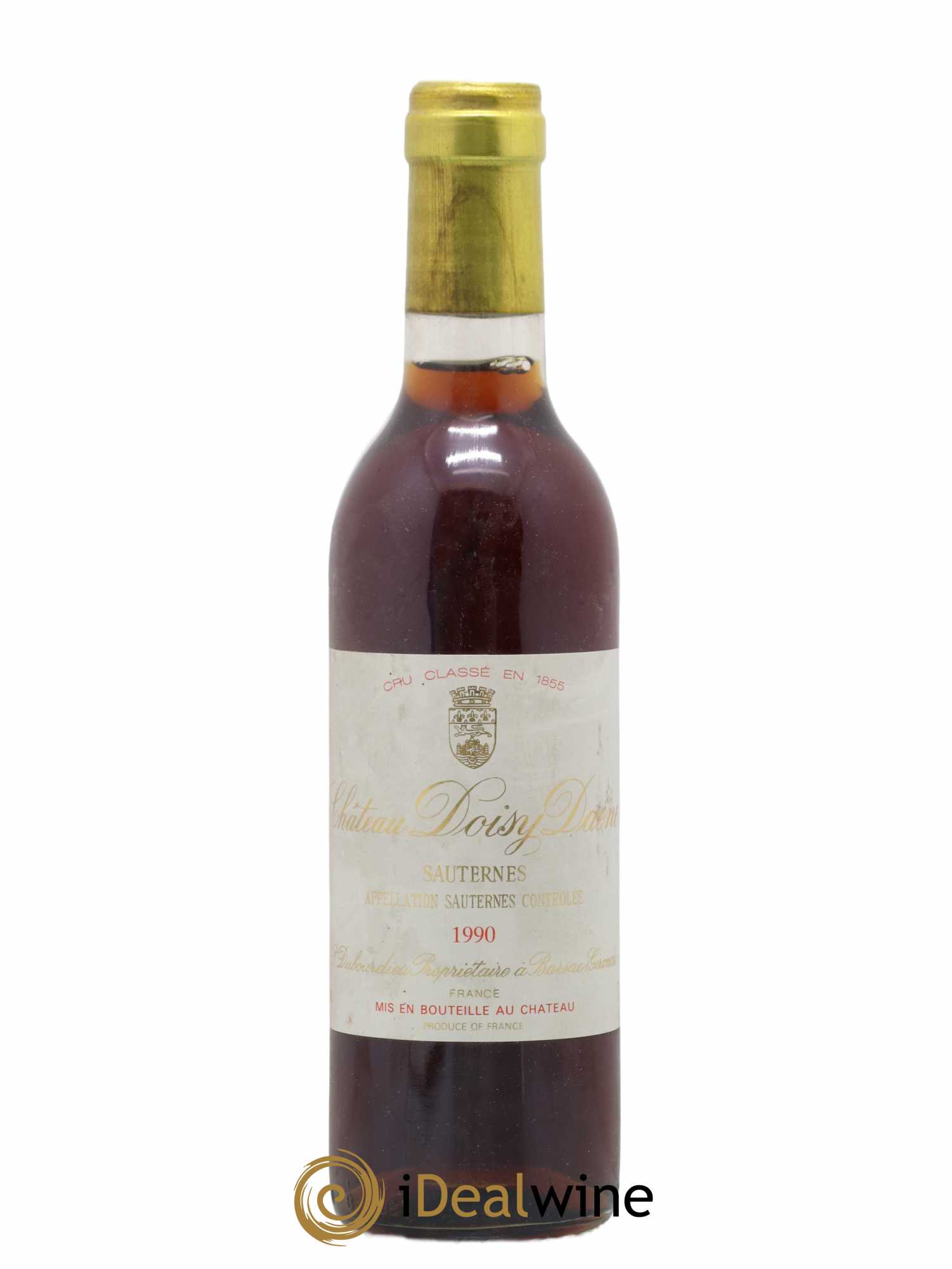 Château Doisy Daëne 2ème Grand Cru Classé 1990 - Lot de 1 demi bouteille - 0