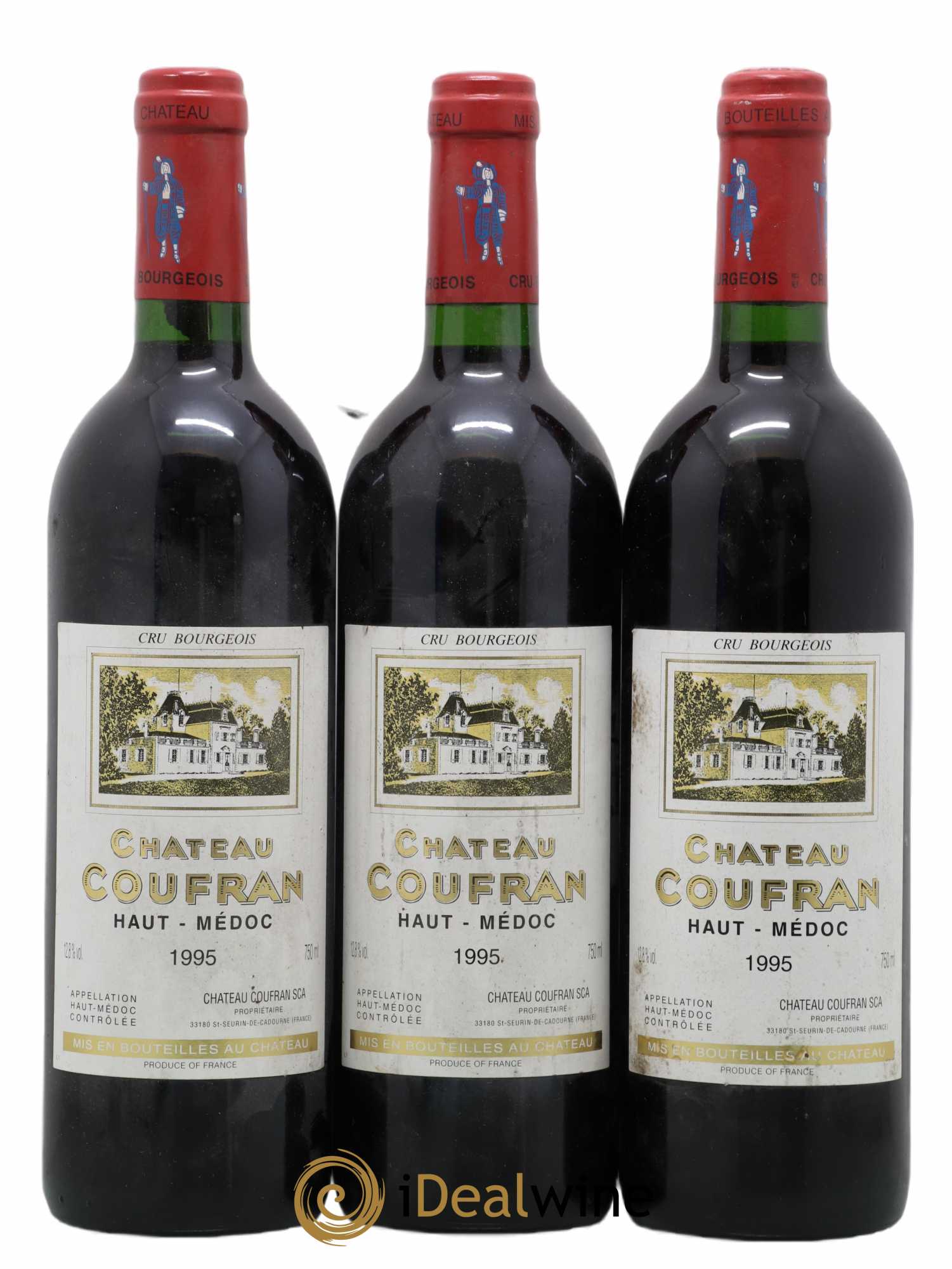 Château Coufran Cru Bourgeois 1995 - Lot de 3 bouteilles - 0