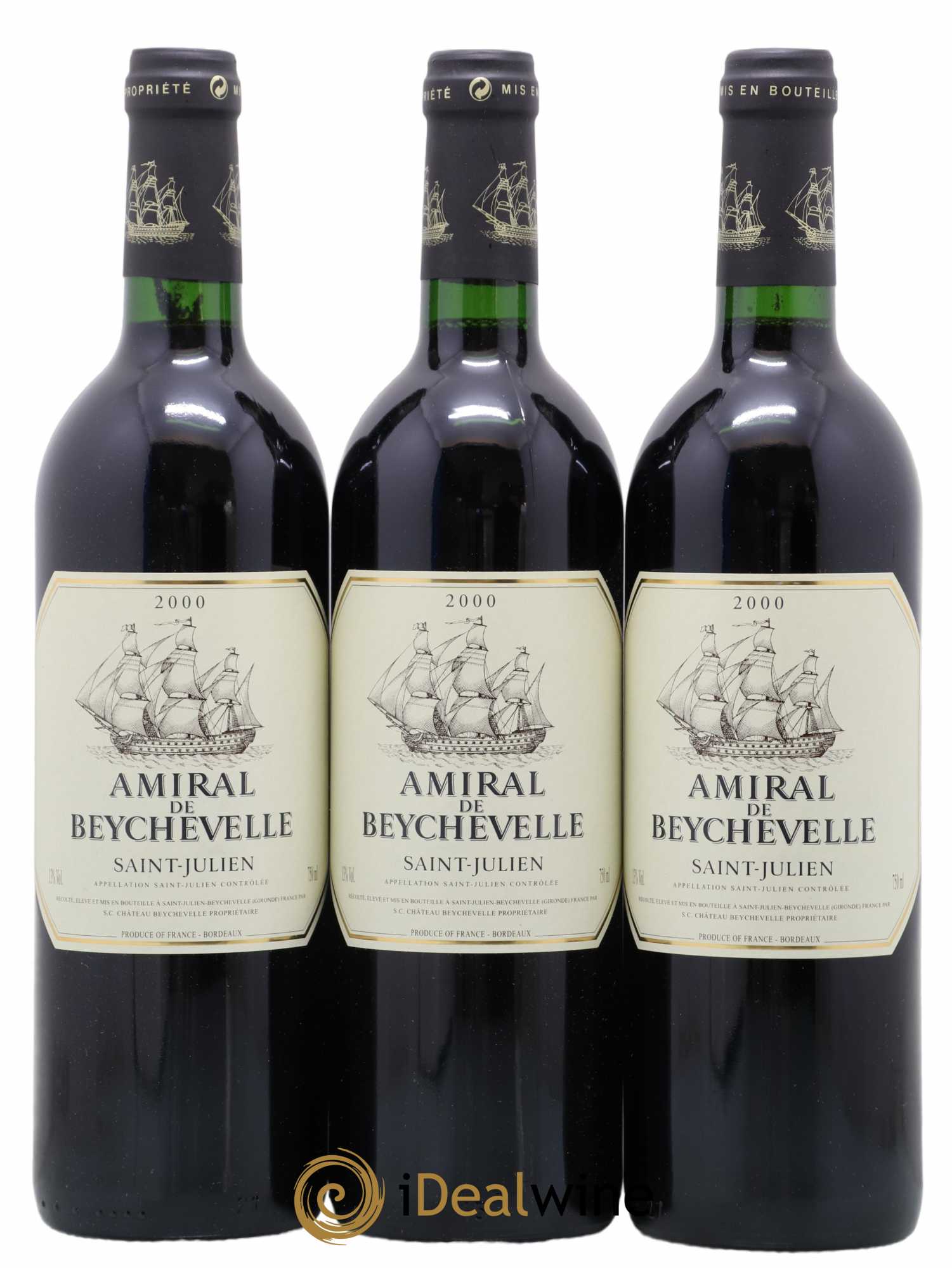 Amiral de Beychevelle Second Vin 2000 - Lot de 6 bouteilles - 2