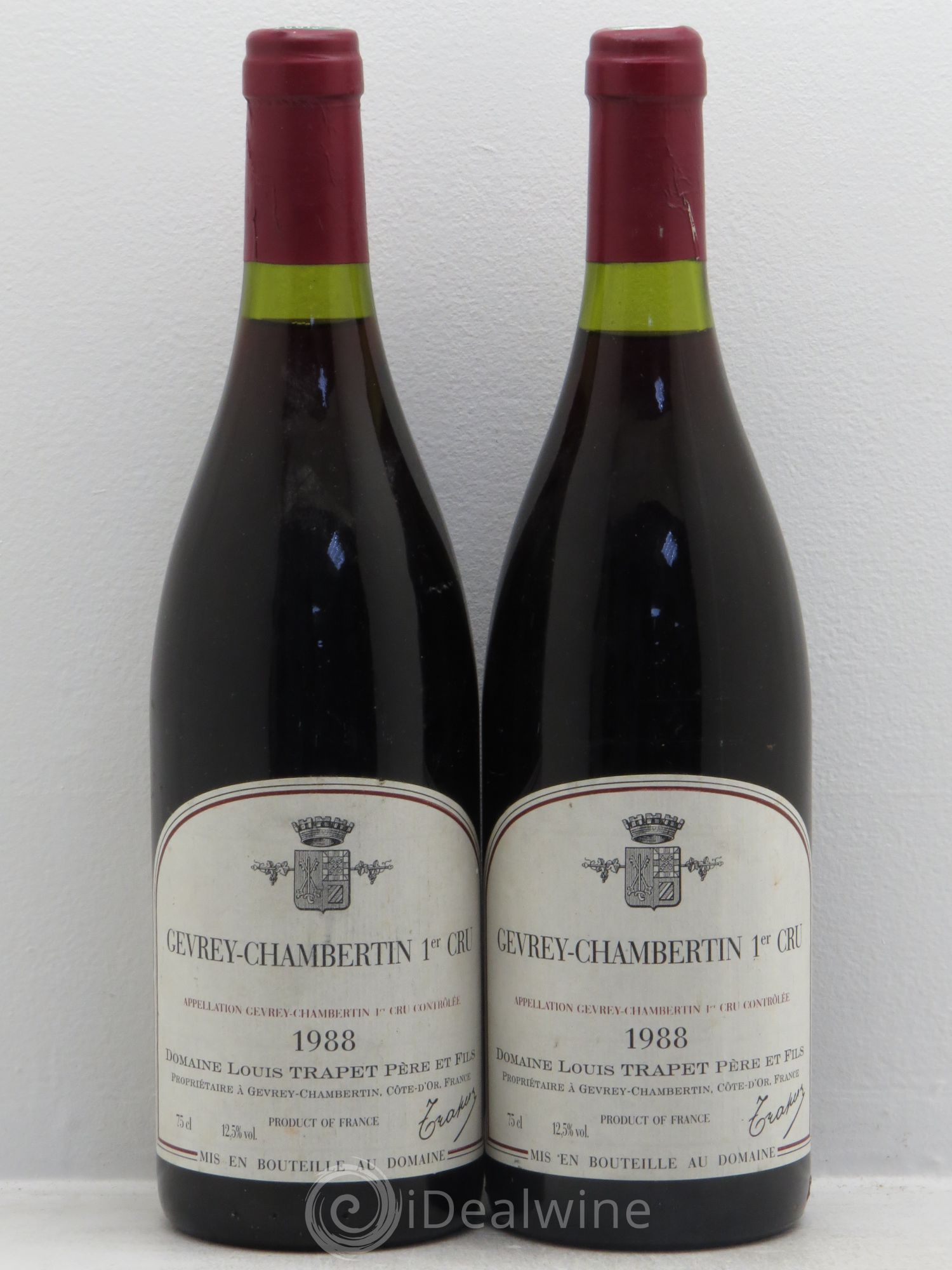Gevrey-Chambertin 1er Cru 1988 - Lot de 2 bouteilles - 0