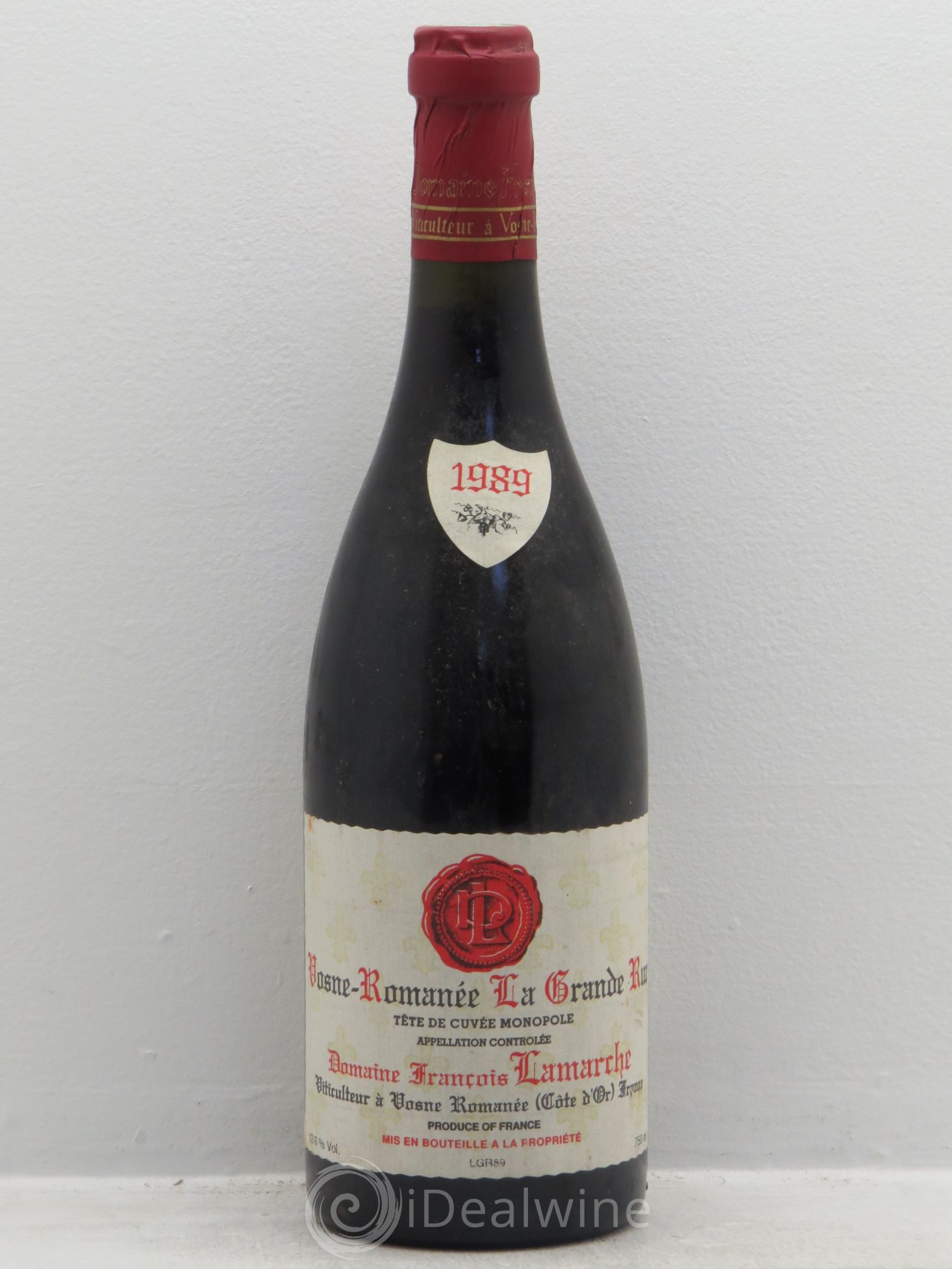 La Grande Rue Grand Cru Lamarche (Domaine) Tête de Cuvée 1989 - Lot de 1 bouteille - 0