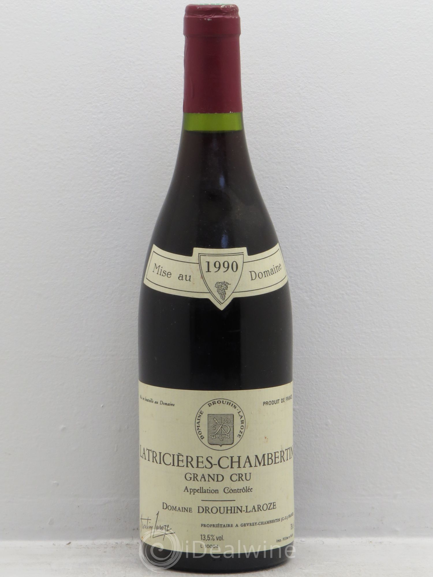 Latricières-Chambertin Grand Cru Domaine Drouhin-Laroze 1990 - Lotto di 1 bottiglia - 0
