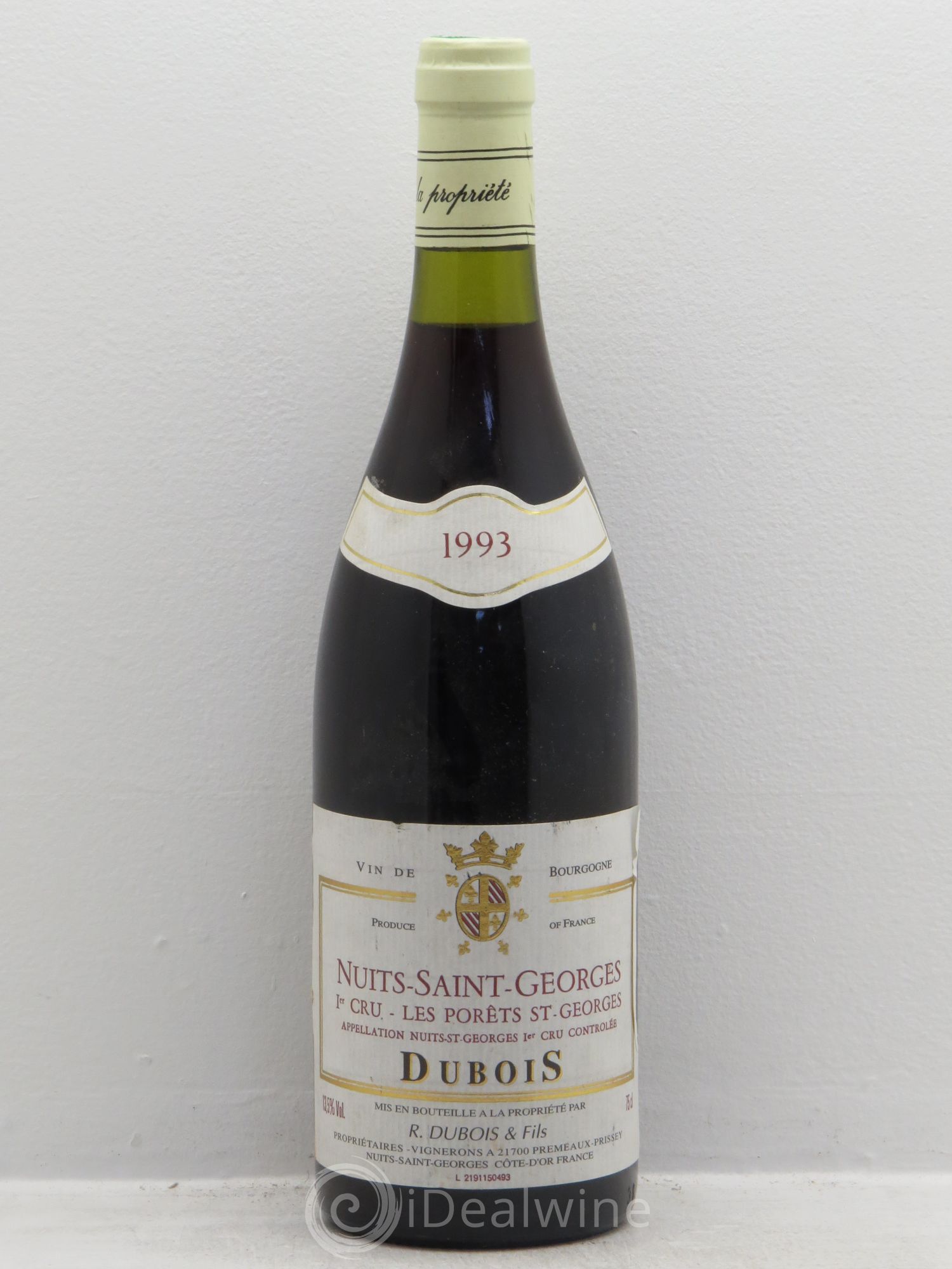 Nuits-Saint-Georges 1er Cru Les Porêts Saint Georges - Domaine Dubois 1993 - Posten von 1 Flasche - 0