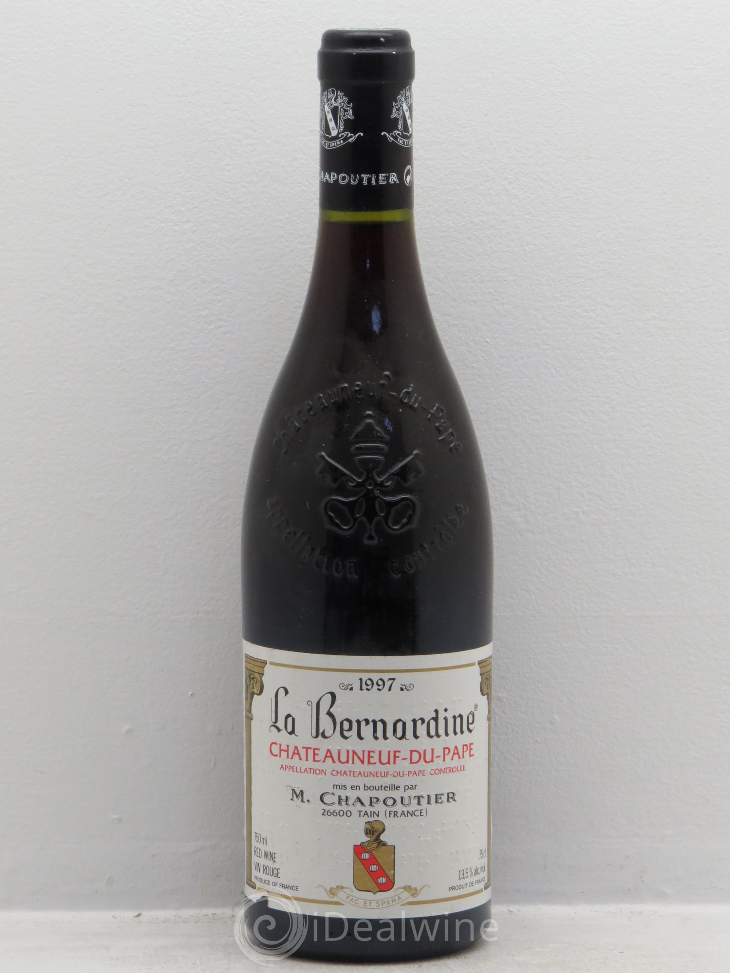 Châteauneuf-du-Pape La Bernardine Chapoutier 1997 - Lot de 1 bouteille - 0