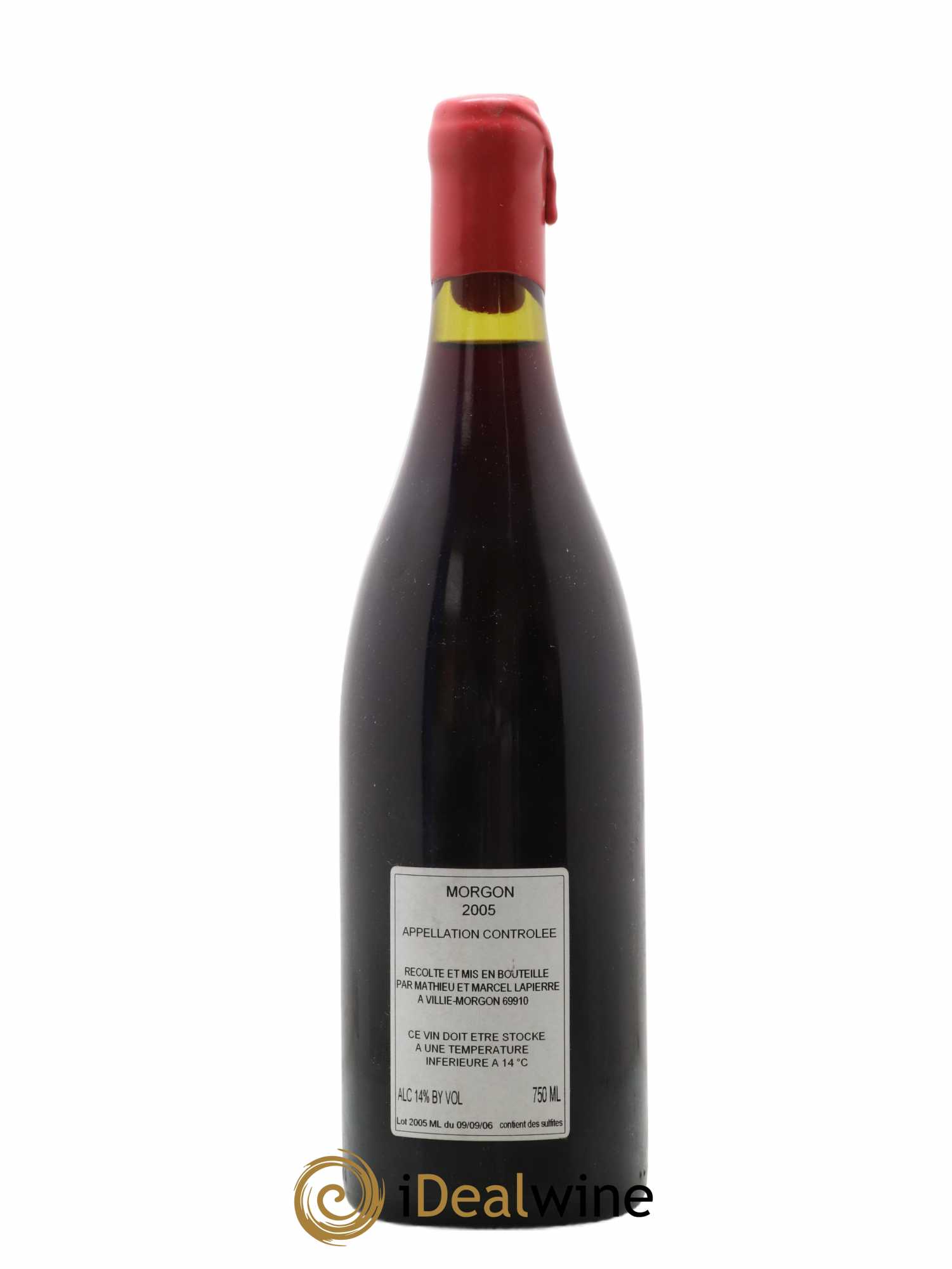 Morgon Cuvée Marcel Lapierre Marcel Lapierre (Domaine) 2005 - Lot of 1 bottle - 1