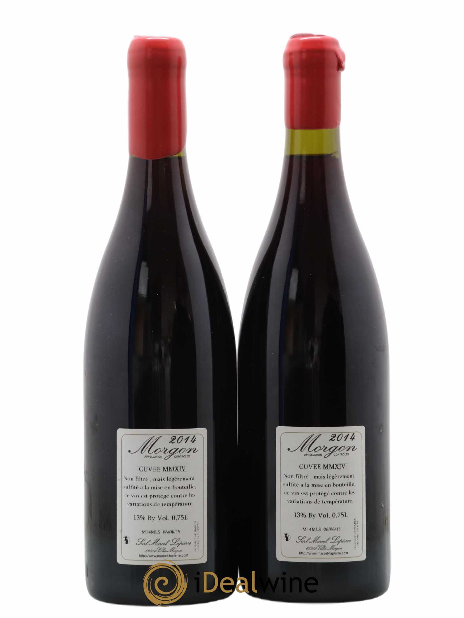 Morgon Cuvée Marcel Lapierre Marcel Lapierre (Domaine) 2014 - Lot of 2 bottles - 1