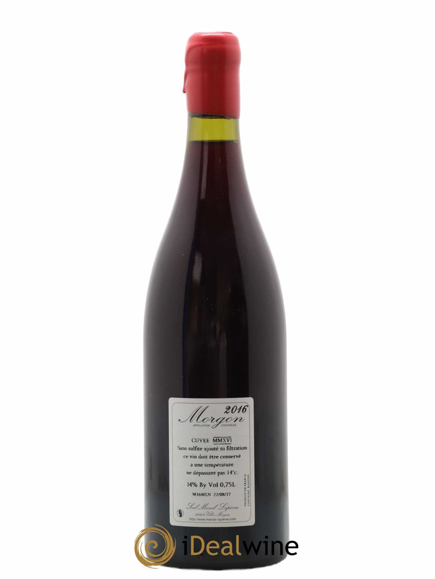 Morgon Cuvée Marcel Lapierre Marcel Lapierre (Domaine) 2016 - Lot of 1 bottle - 1