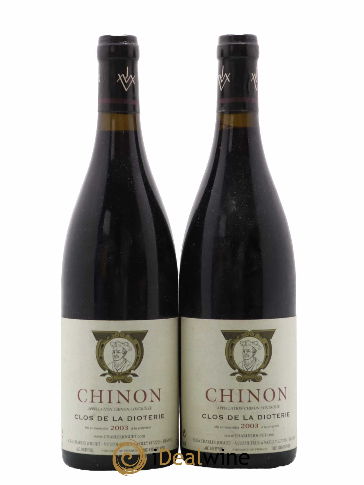 Chinon Clos de La Dioterie Charles Joguet 2003 - Lot de 2 bouteilles - 0