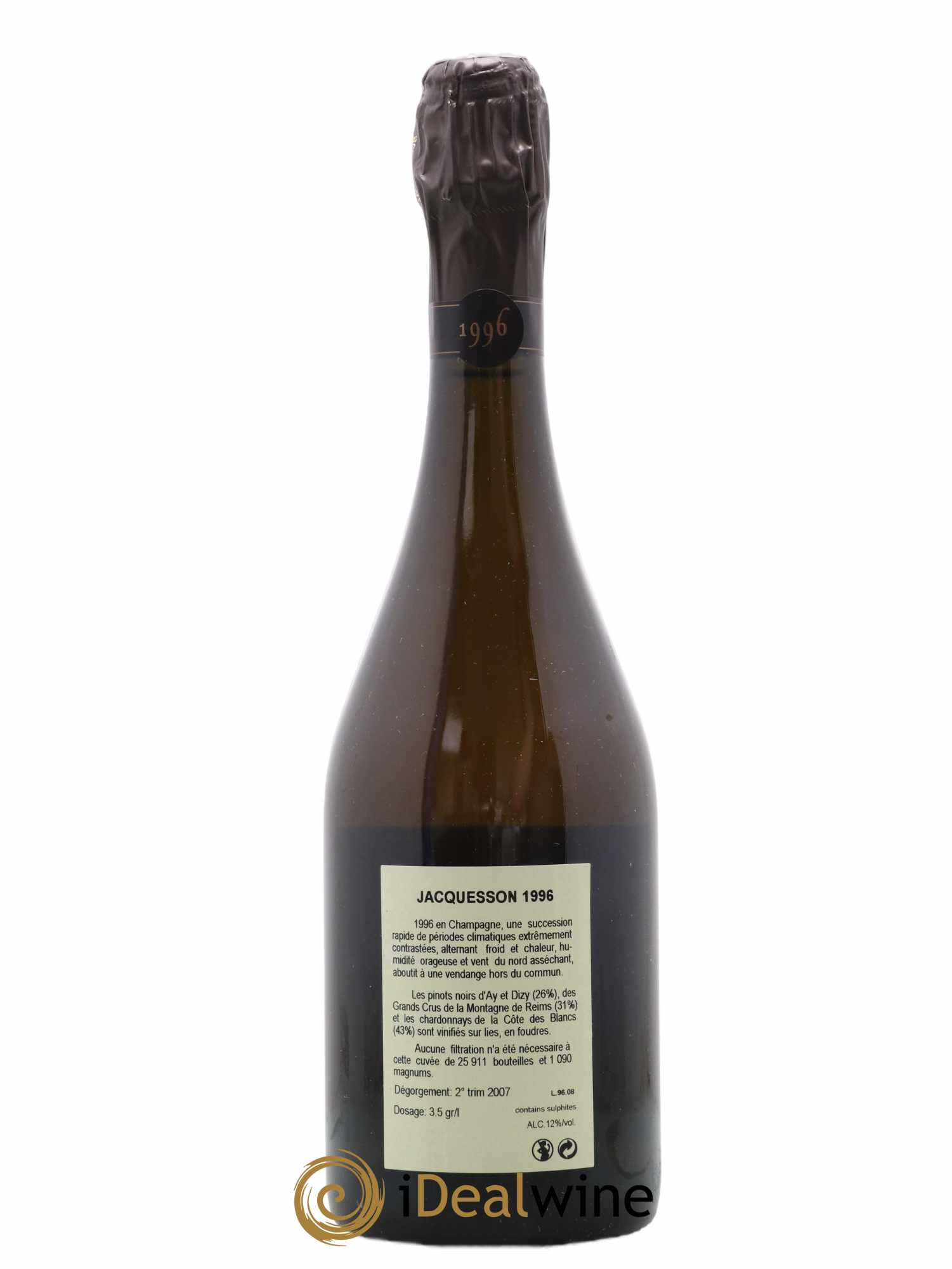 Millésimé Jacquesson 1996 - Lot de 1 bouteille - 2