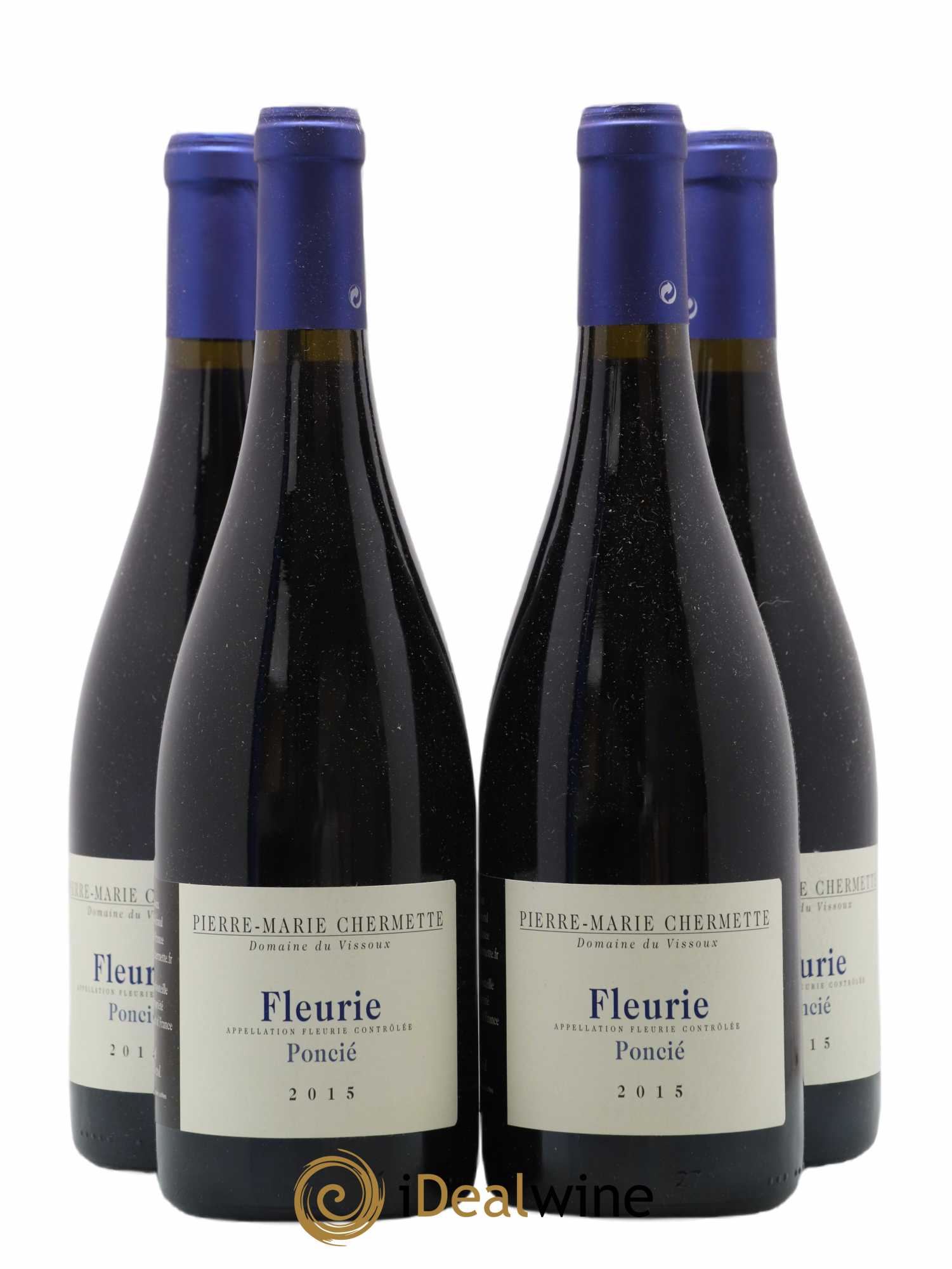 Fleurie Poncié Domaine du Vissoux - P-M. Chermette 2015 - Lot de 4 bouteilles - 0