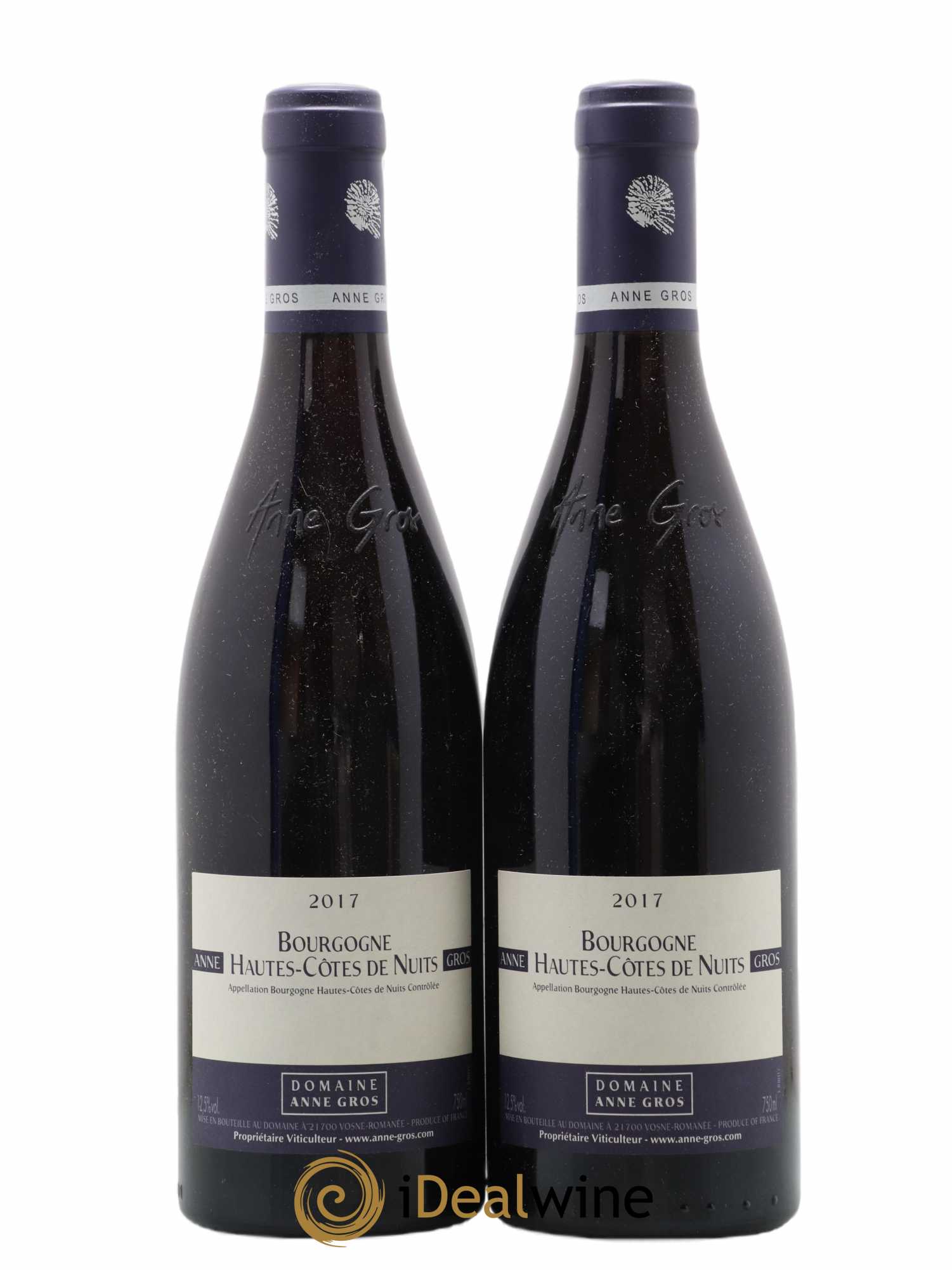 Hautes-Côtes de Nuits Anne Gros 2017 - Lot of 2 bottles - 0