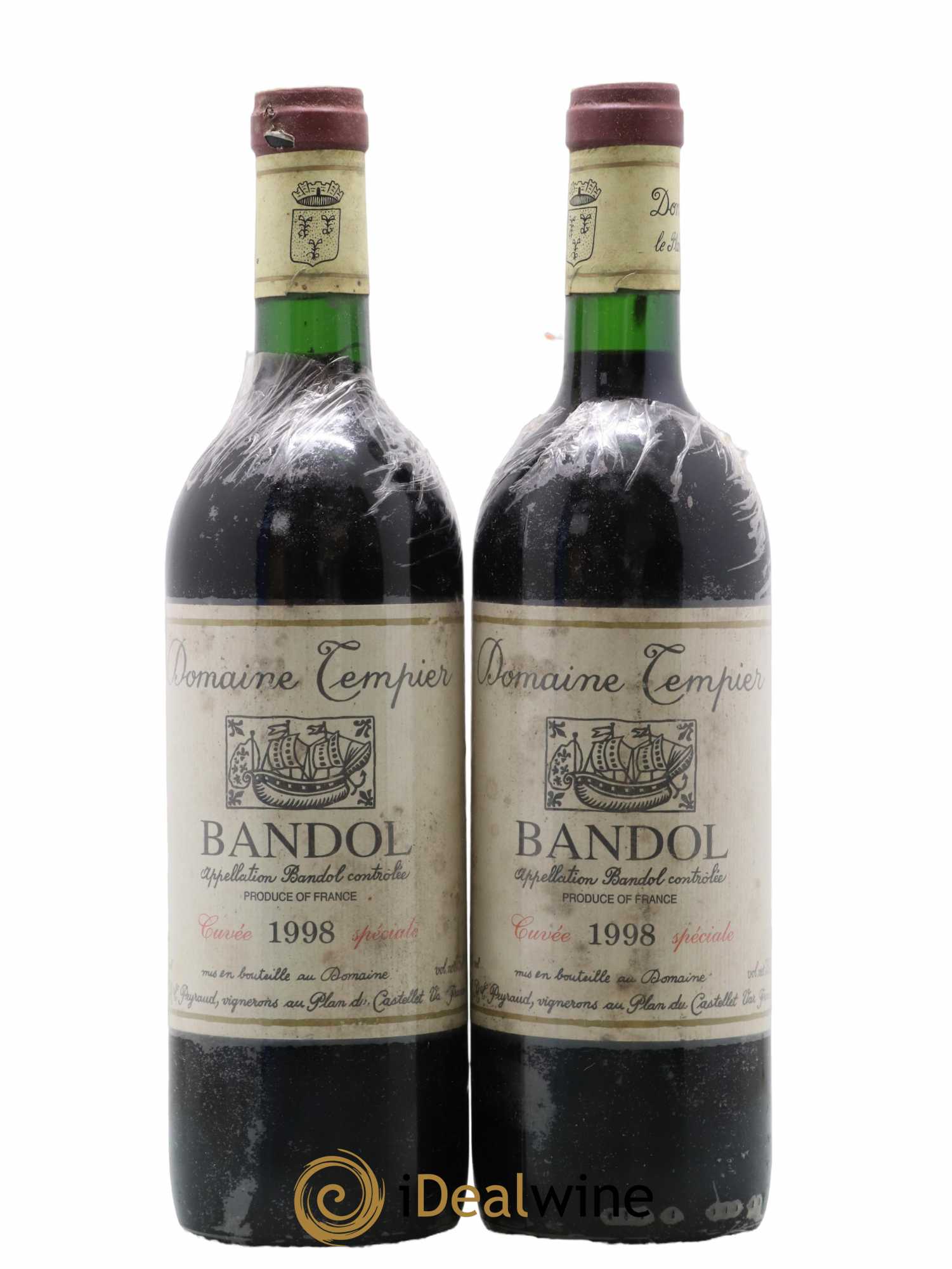 Bandol Domaine Tempier Cuvée spéciale Famille Peyraud 1998 - Lot de 2 bouteilles - 0