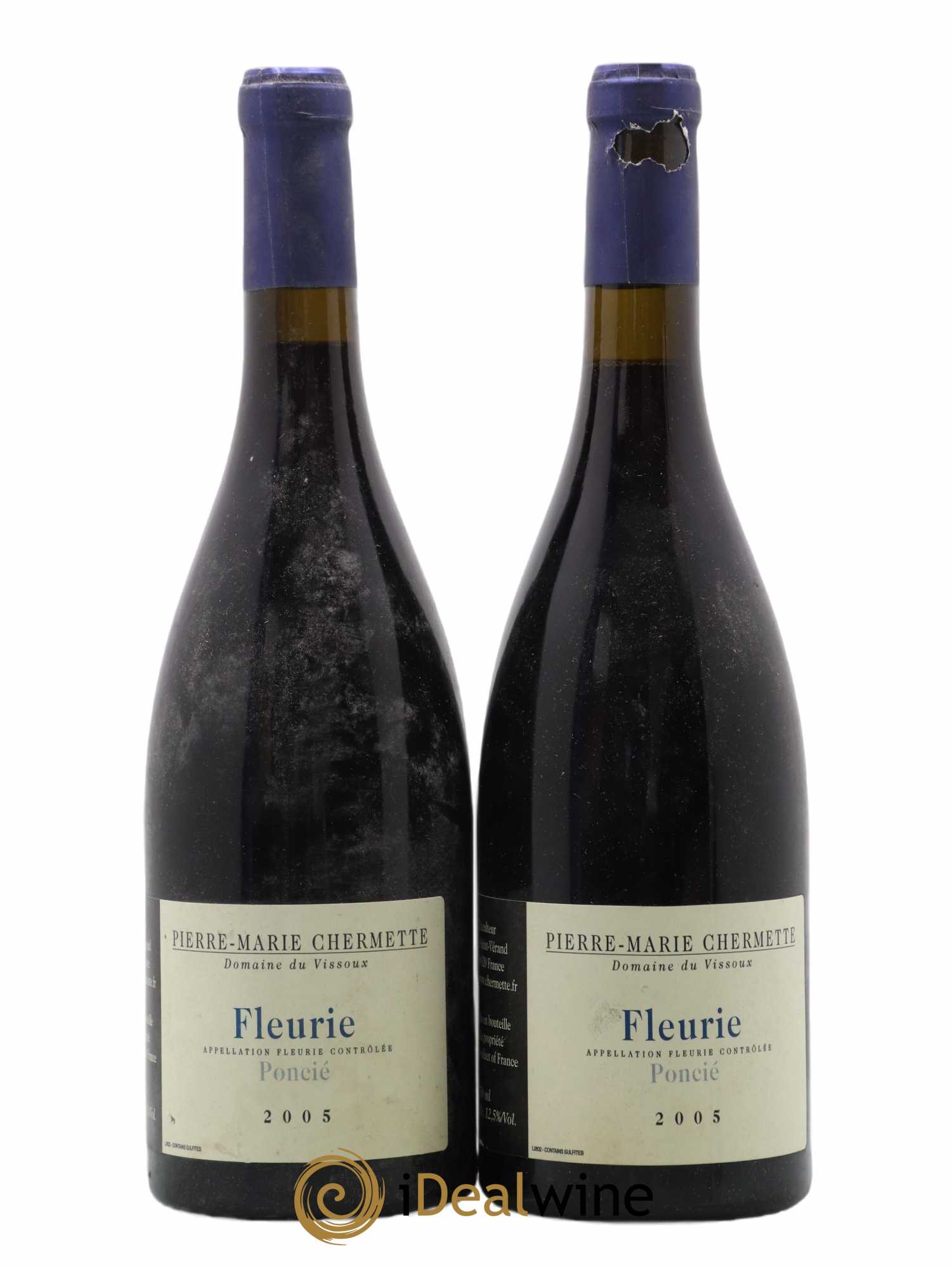 Fleurie Poncié Domaine du Vissoux - P-M. Chermette 2005 - Lot de 2 bouteilles - 0