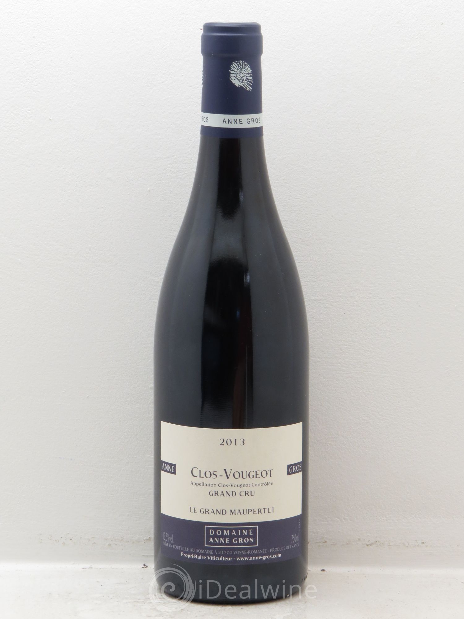 Clos de Vougeot Grand Cru Le Grand Maupertui Anne Gros 2013 - Lot de 1 bouteille - 0