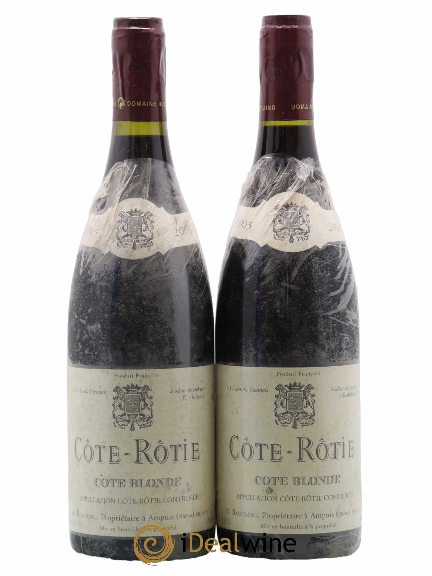 Côte-Rôtie Côte Blonde René Rostaing 2005 - Lot of 2 bottles - 0