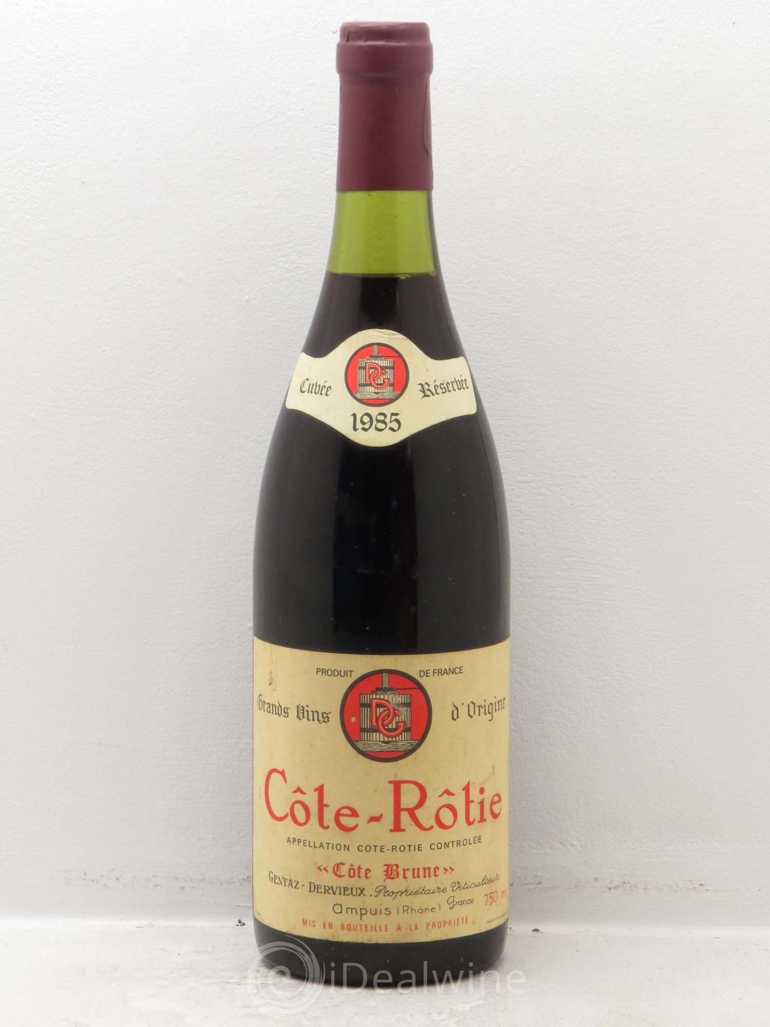 Côte-Rôtie Côte Brune Marius Gentaz-Dervieux 1985 - Lot de 1 bouteille - 0