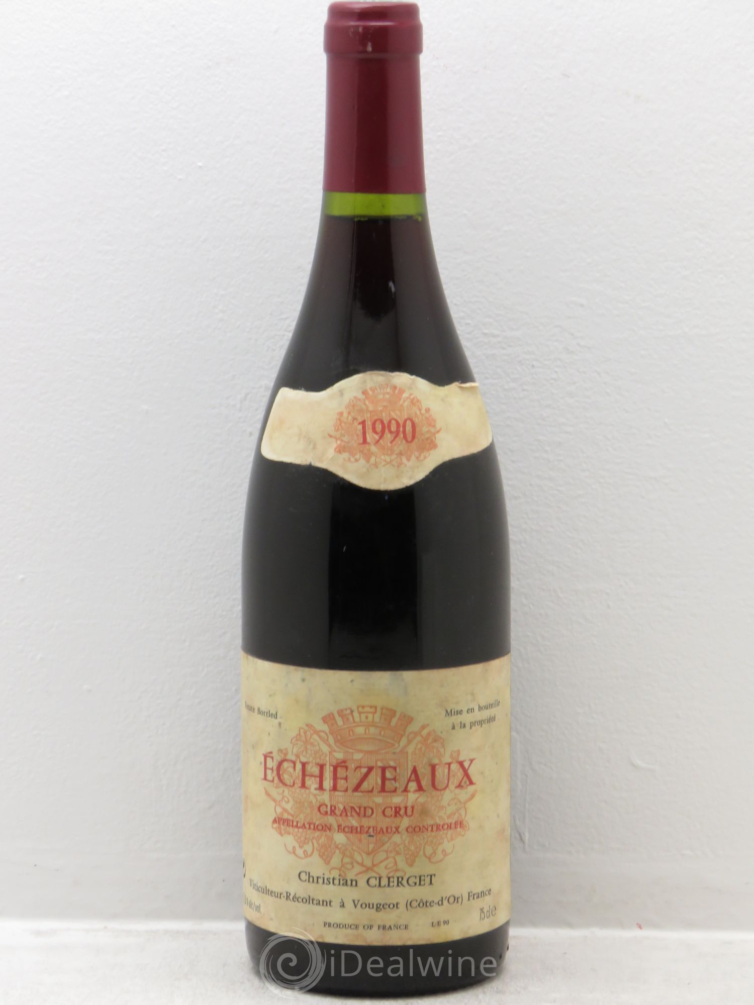 Echezeaux Grand Cru Christian Clerget 1990 - Lot de 1 bouteille - 0