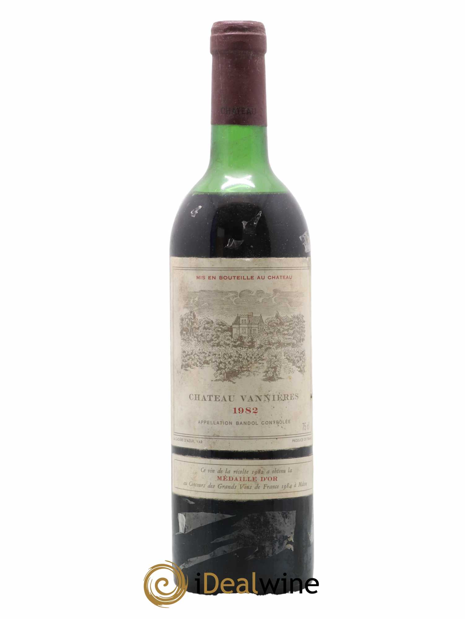 Bandol Château Vannières Éric et Charles-Éric Boisseaux 1982 - Lot de 1 bouteille - 0