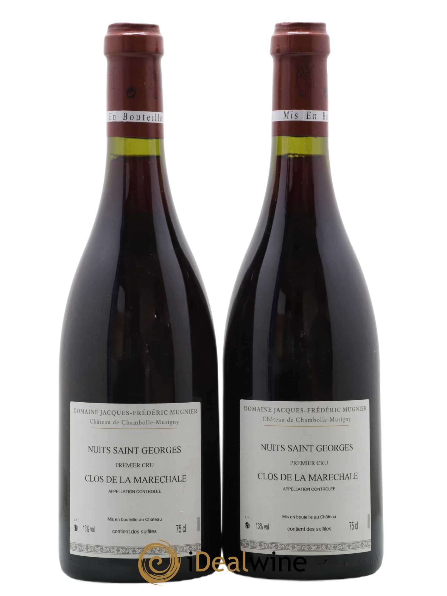 Nuits-Saint-Georges 1er Cru Clos de La Maréchale Jacques-Frédéric Mugnier 2008 - Lot de 2 bouteilles - 1