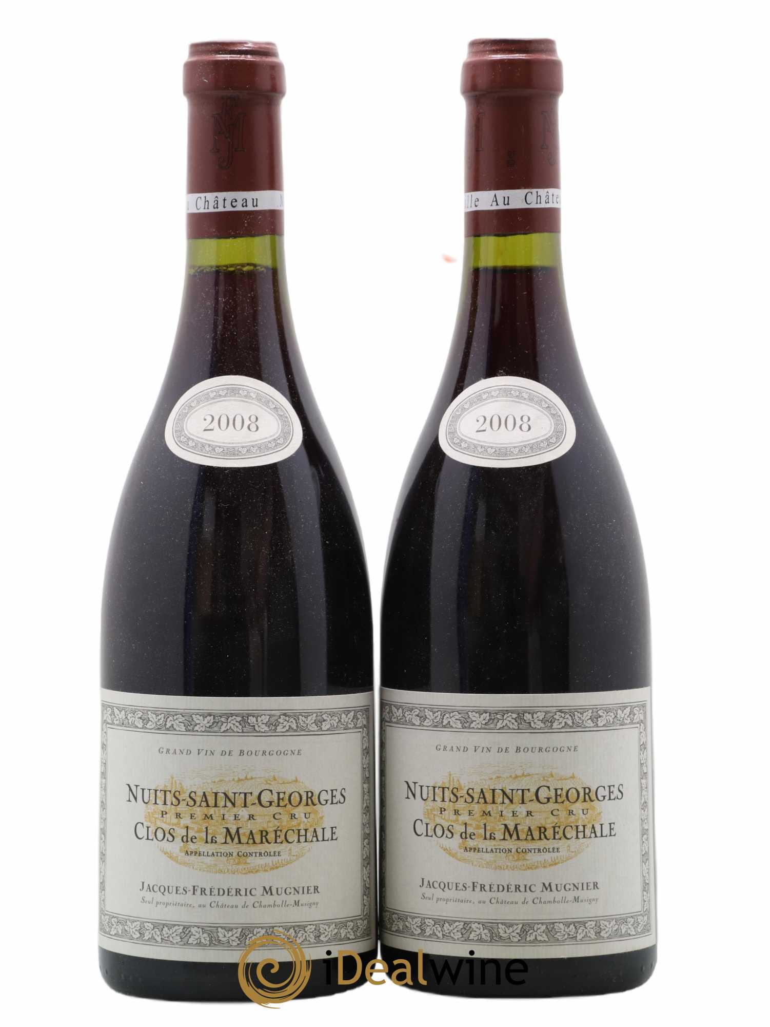 Nuits-Saint-Georges 1er Cru Clos de La Maréchale Jacques-Frédéric Mugnier 2008 - Lot de 2 bouteilles - 0