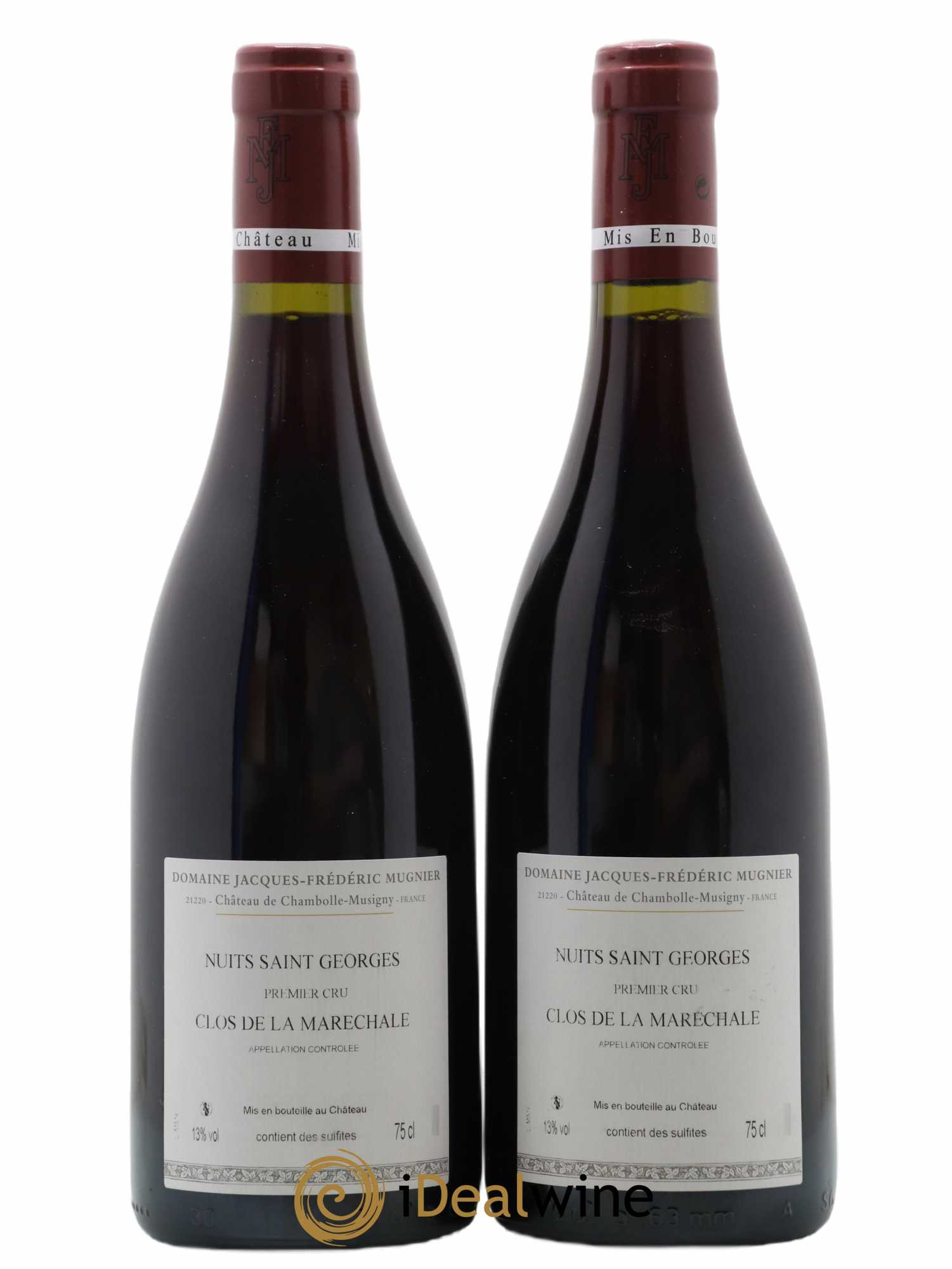 Nuits-Saint-Georges 1er Cru Clos de La Maréchale Jacques-Frédéric Mugnier 2014 - Lot of 2 bottles - 1