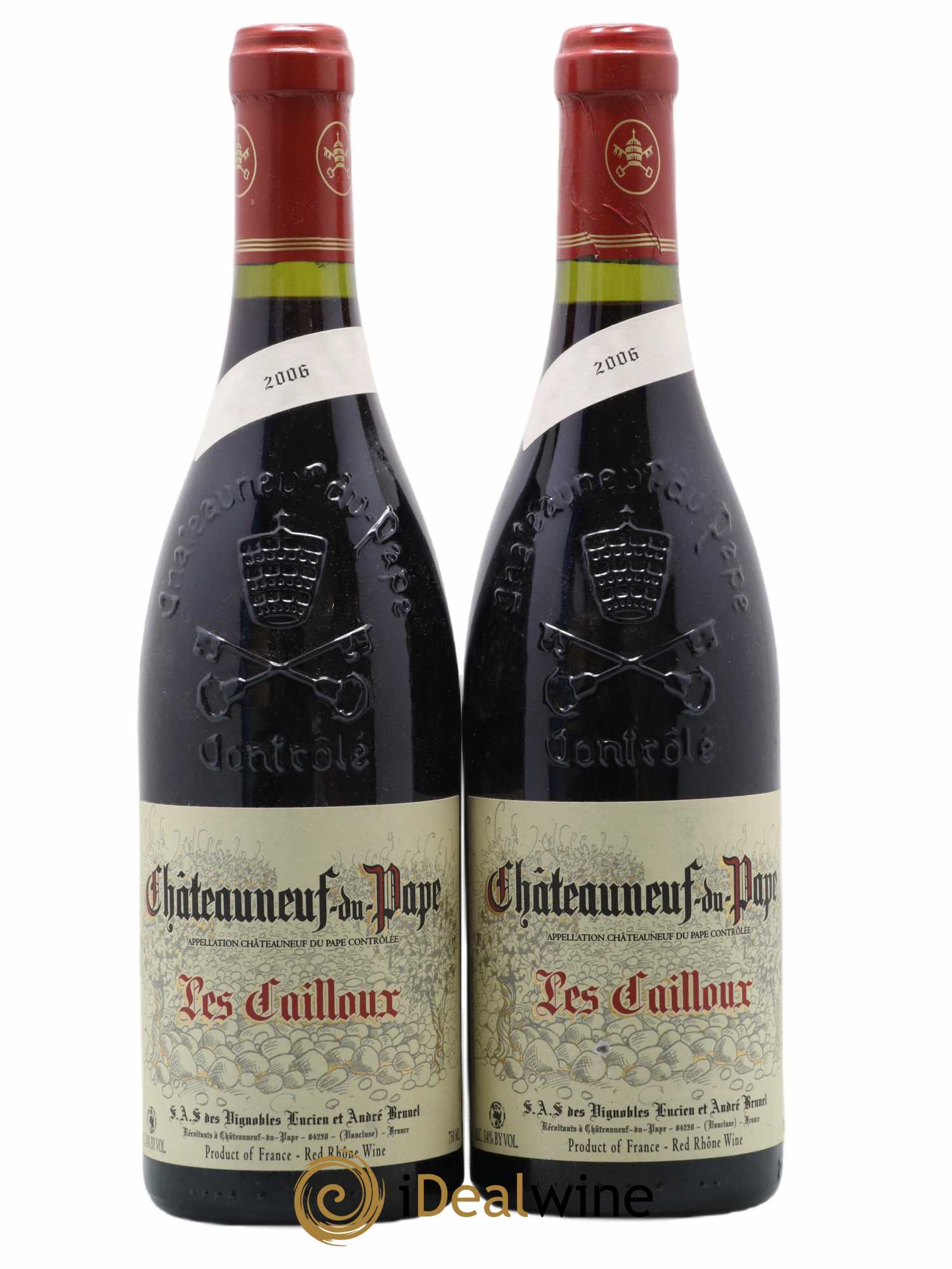 Châteauneuf-du-Pape Les Cailloux André Brunel 2006 - Lot de 2 bouteilles - 0