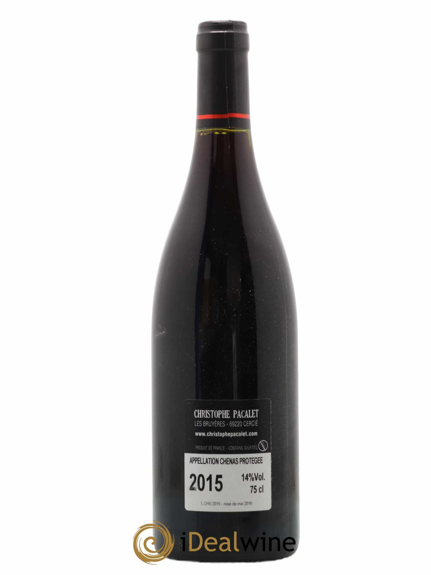 Chénas Christophe Pacalet 2015 - Lot of 1 bottle - 1