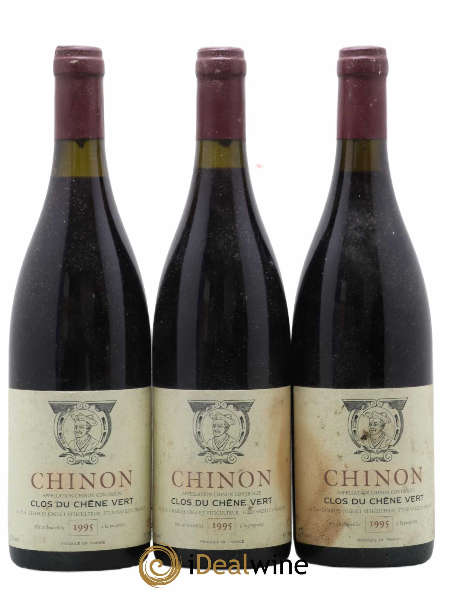 Chinon Clos du Chêne Vert Charles Joguet 1995 - Lot de 3 bouteilles - 0