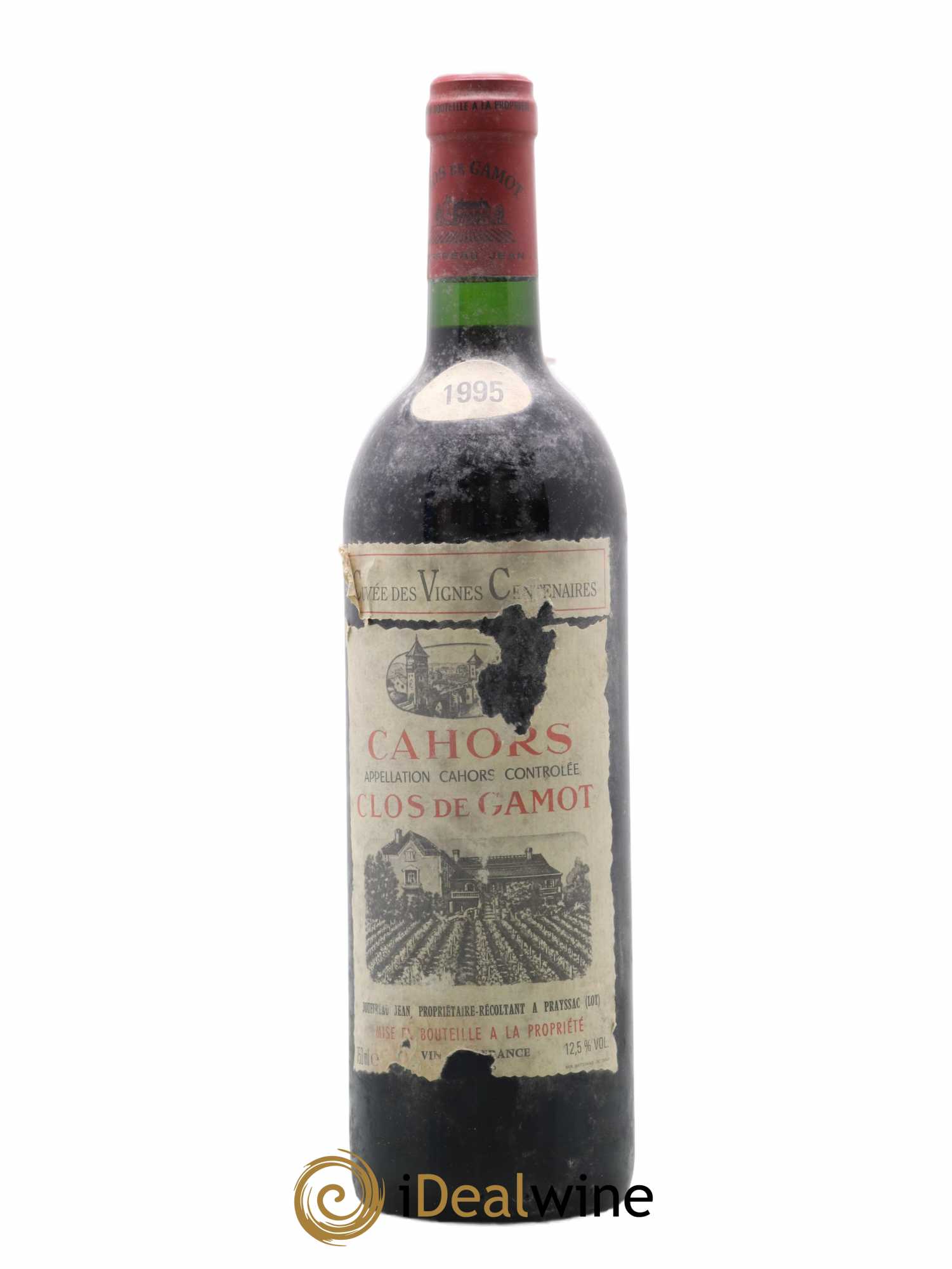 Cahors Clos de Gamot famille Jouffreau Vignes centenaires 1995 - Lot de 1 bouteille - 0