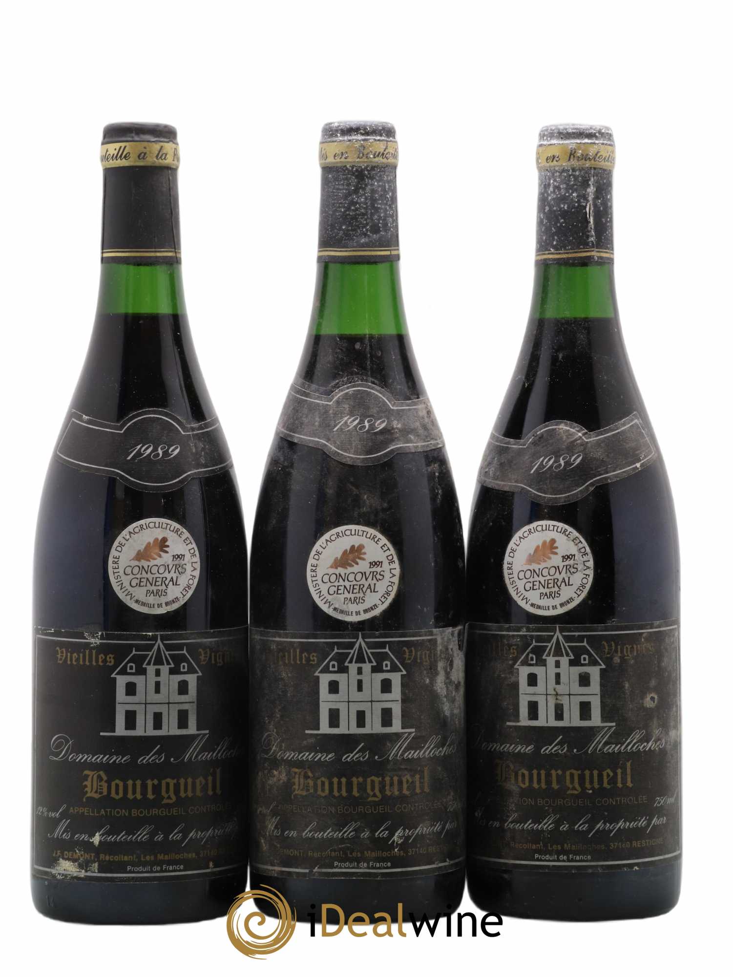 Bourgueil Vieilles Vignes Mailloches 1989 - Posten von 3 Flaschen - 0