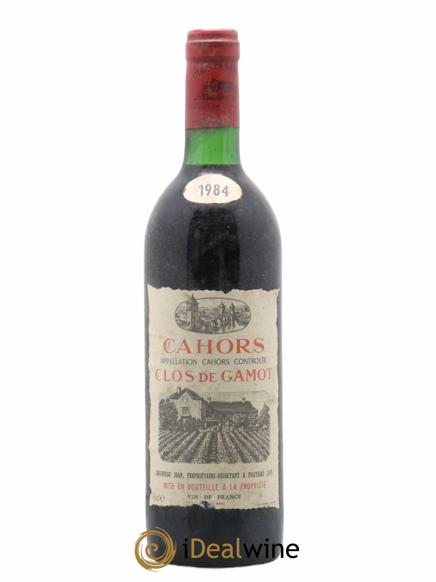 Cahors Clos de Gamot famille Jouffreau 1984 - Lot de 1 bouteille - 0