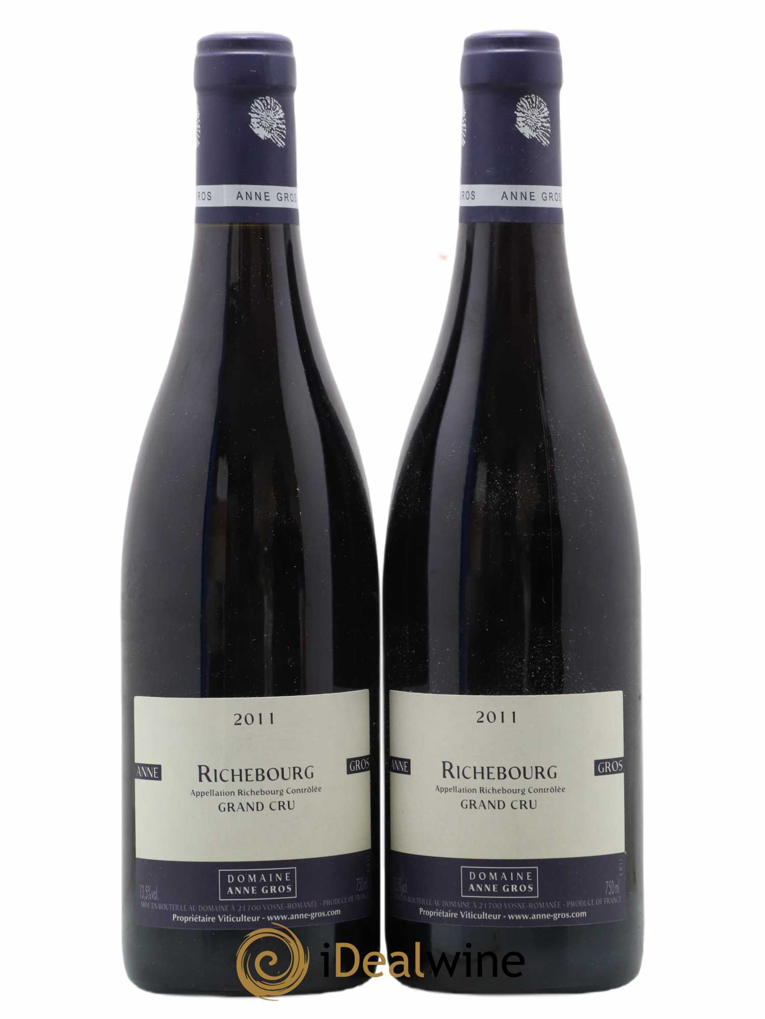 Richebourg Grand Cru Anne Gros 2011 - Lot de 2 bouteilles - 0